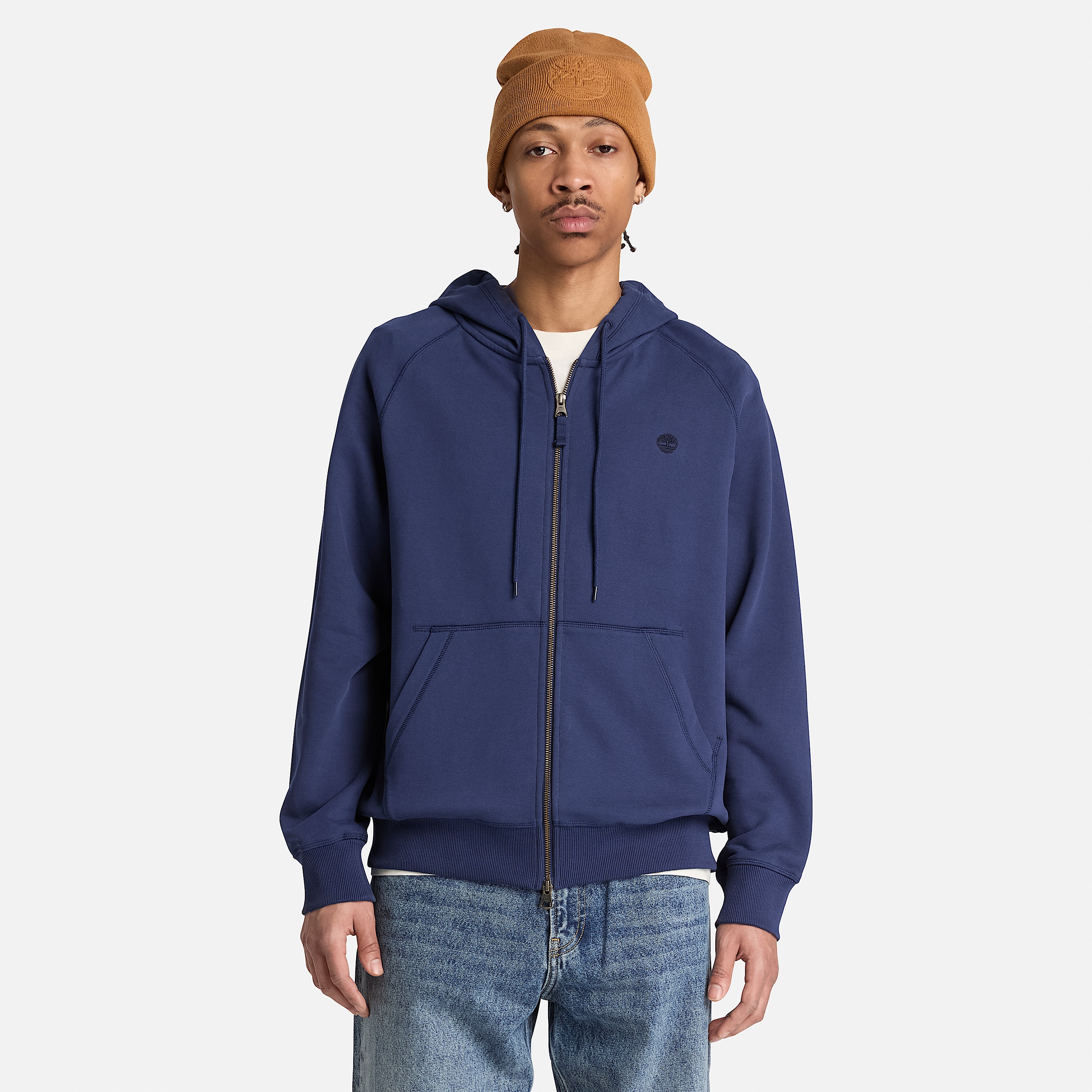 Mens Exeter River FullZip Hoodie TBL Dark Navy ALT1