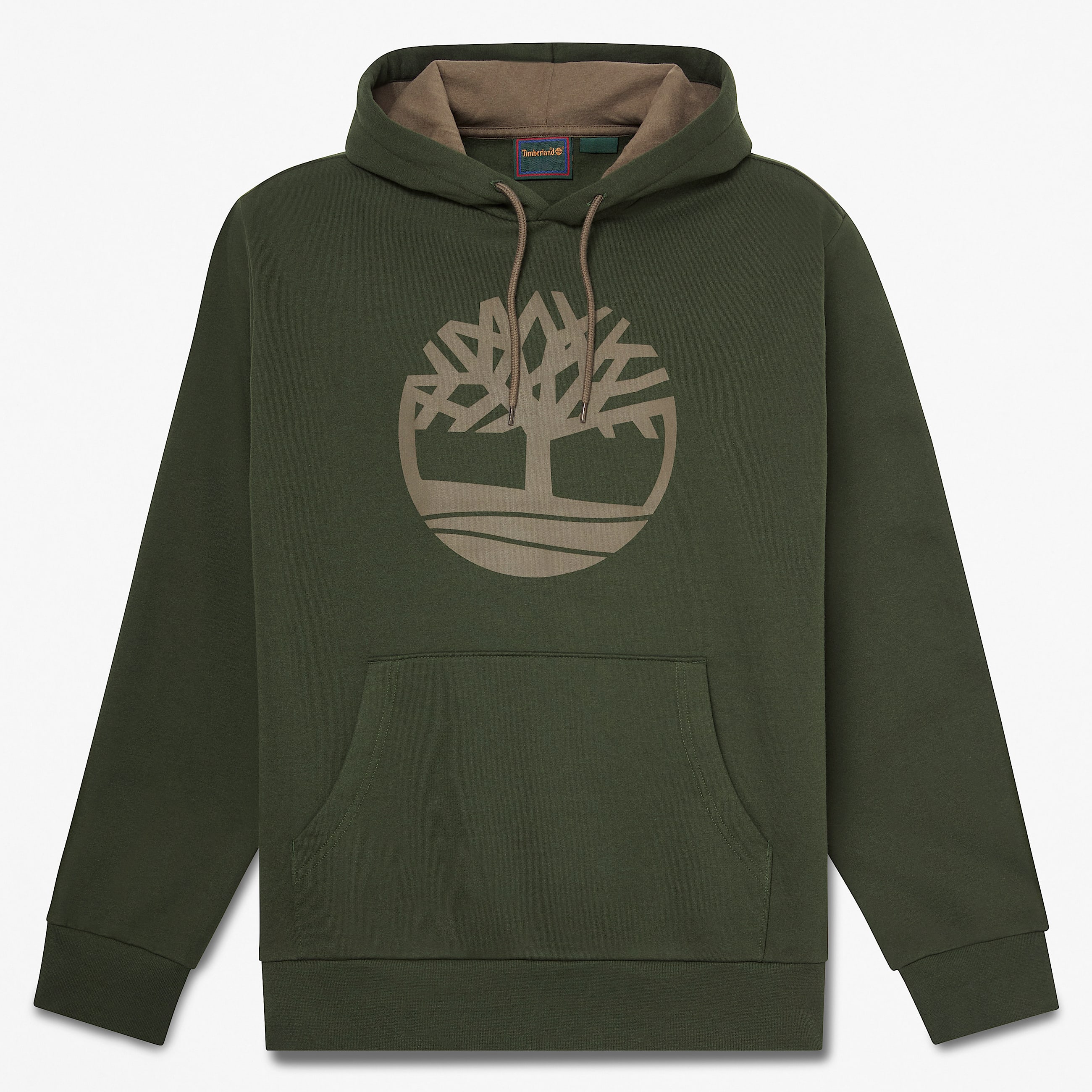 Mens Northwood Tree Logo Hoodie TBL Dark Green HERO