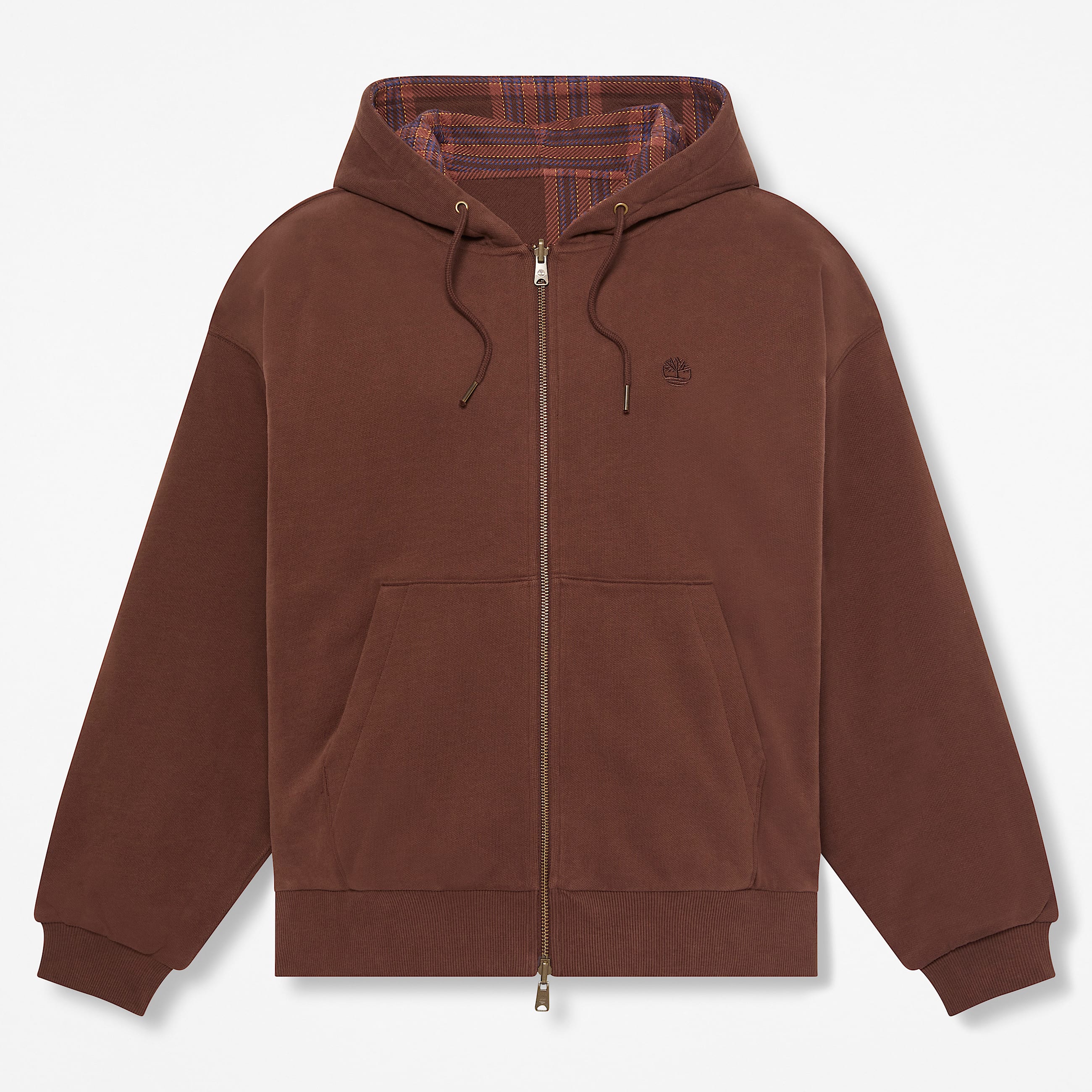 Mens Reversible Hoodie TBL Chicory Coffee Brown HERO