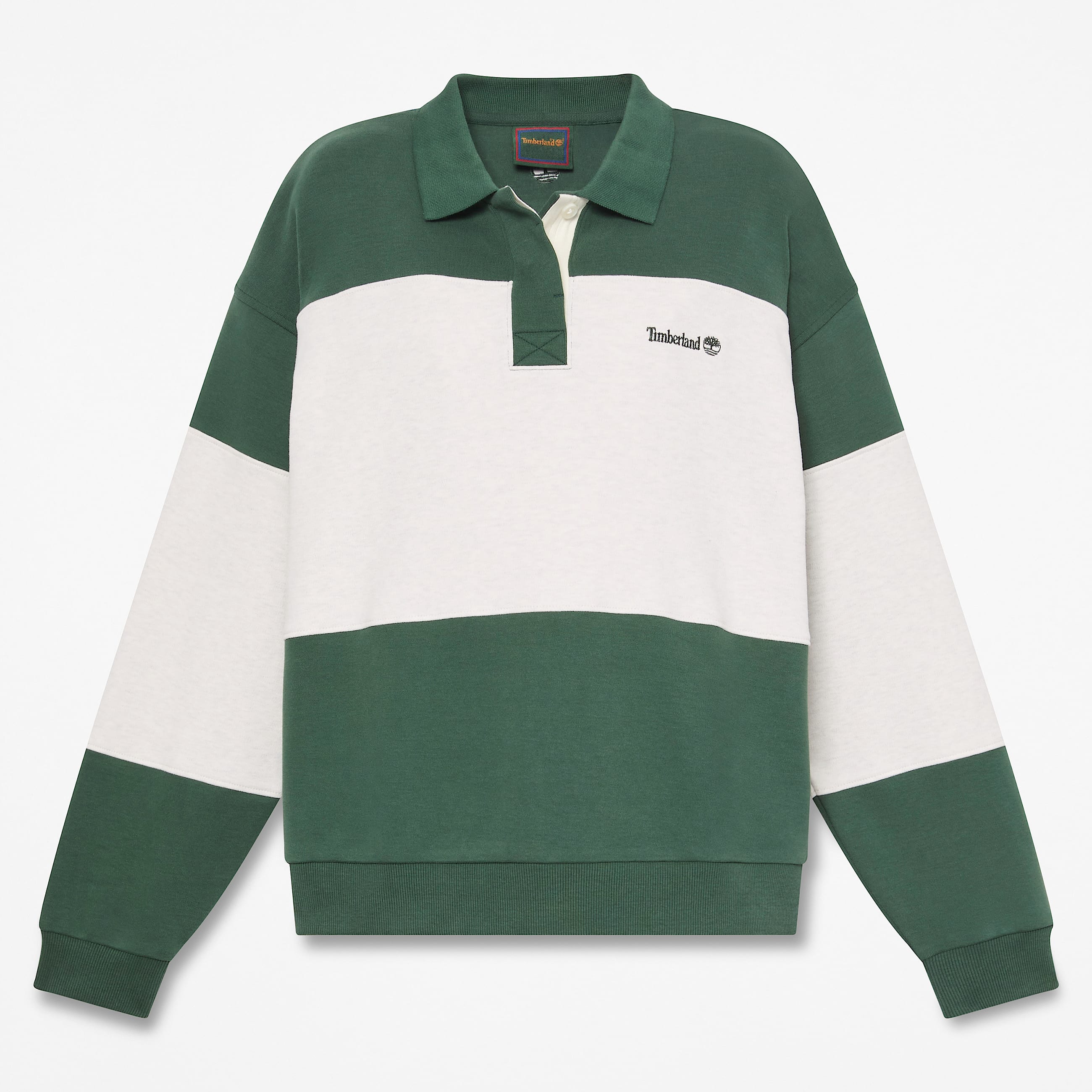 Womens Rugby Polo Sweatshirt TBL SycamoreLight Oatmeal Heather HERO