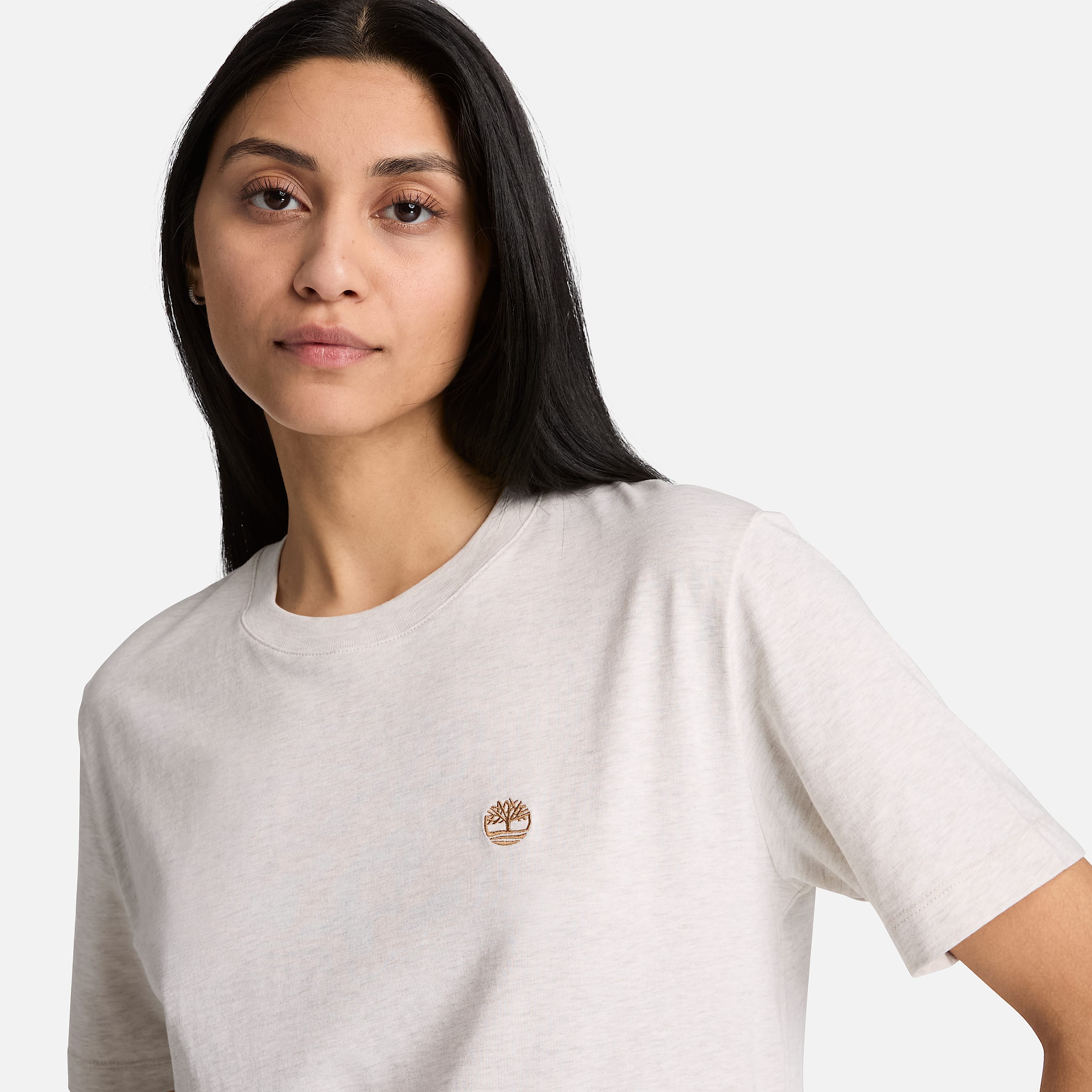 Womens Crafted Crew ShortSleeve TShirt TBL Light Oatmeal Heather ALT3