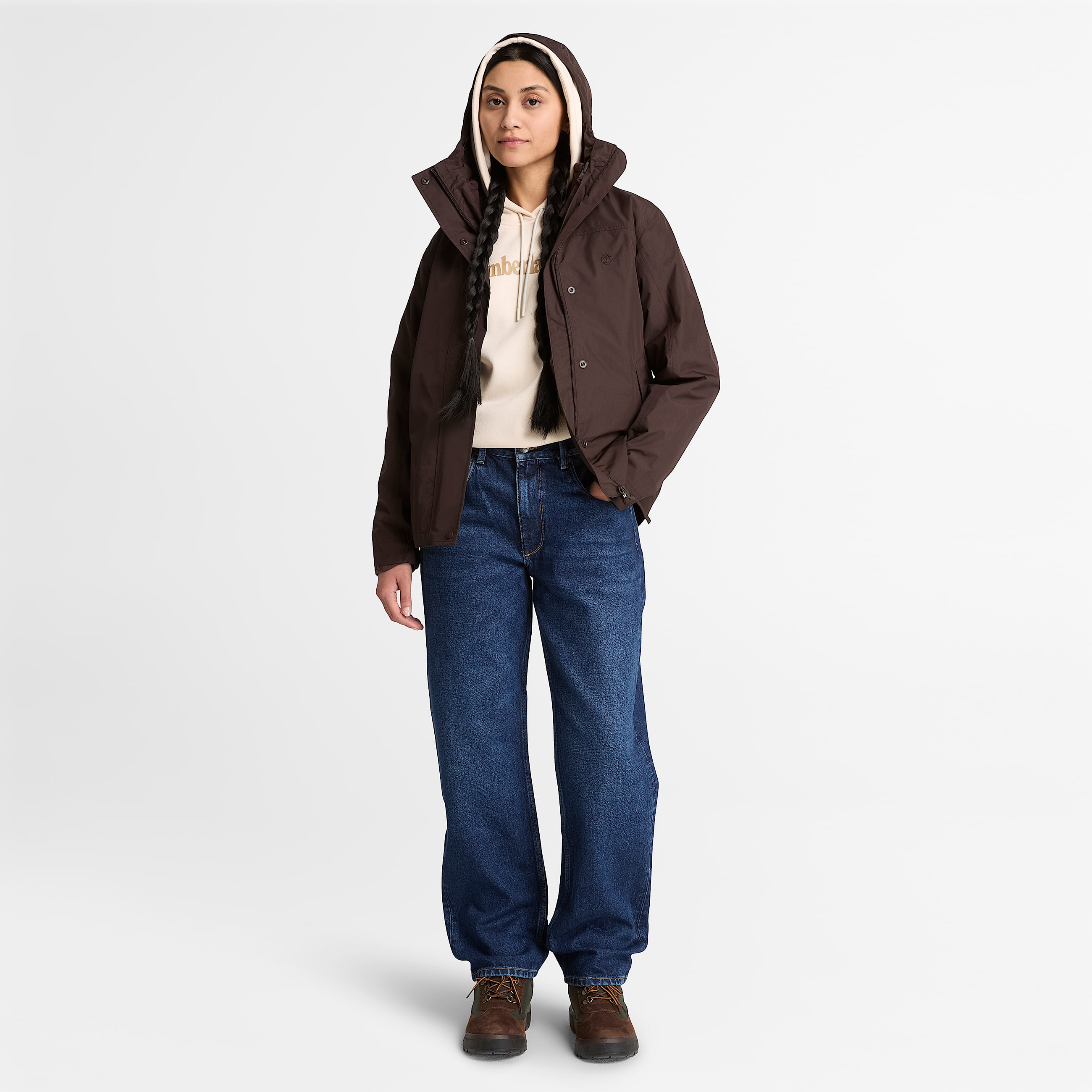 Womens Northwood Hoodie TBL White Smoke ALT2
