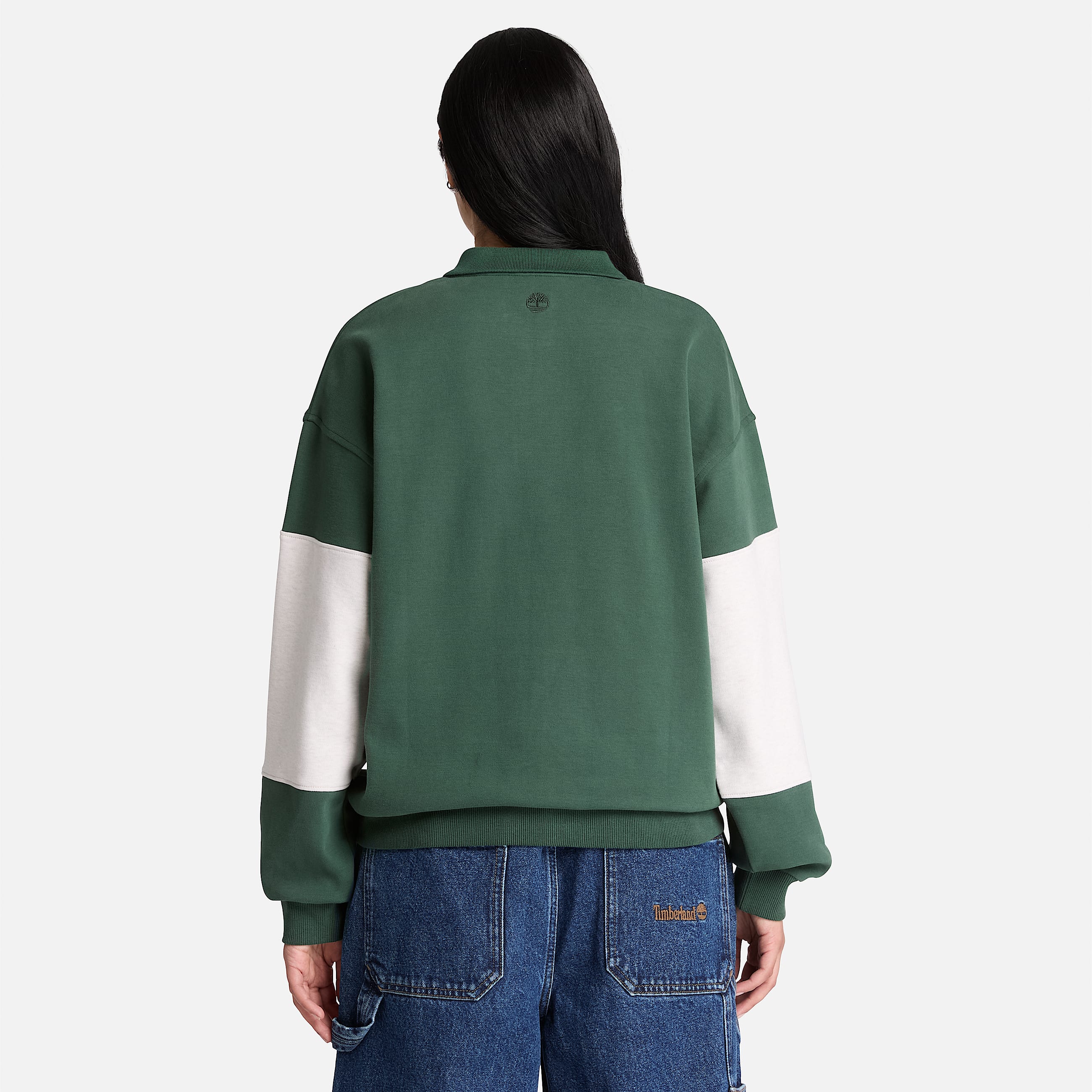 Womens Rugby Polo Sweatshirt TBL SycamoreLight Oatmeal Heather ALT8