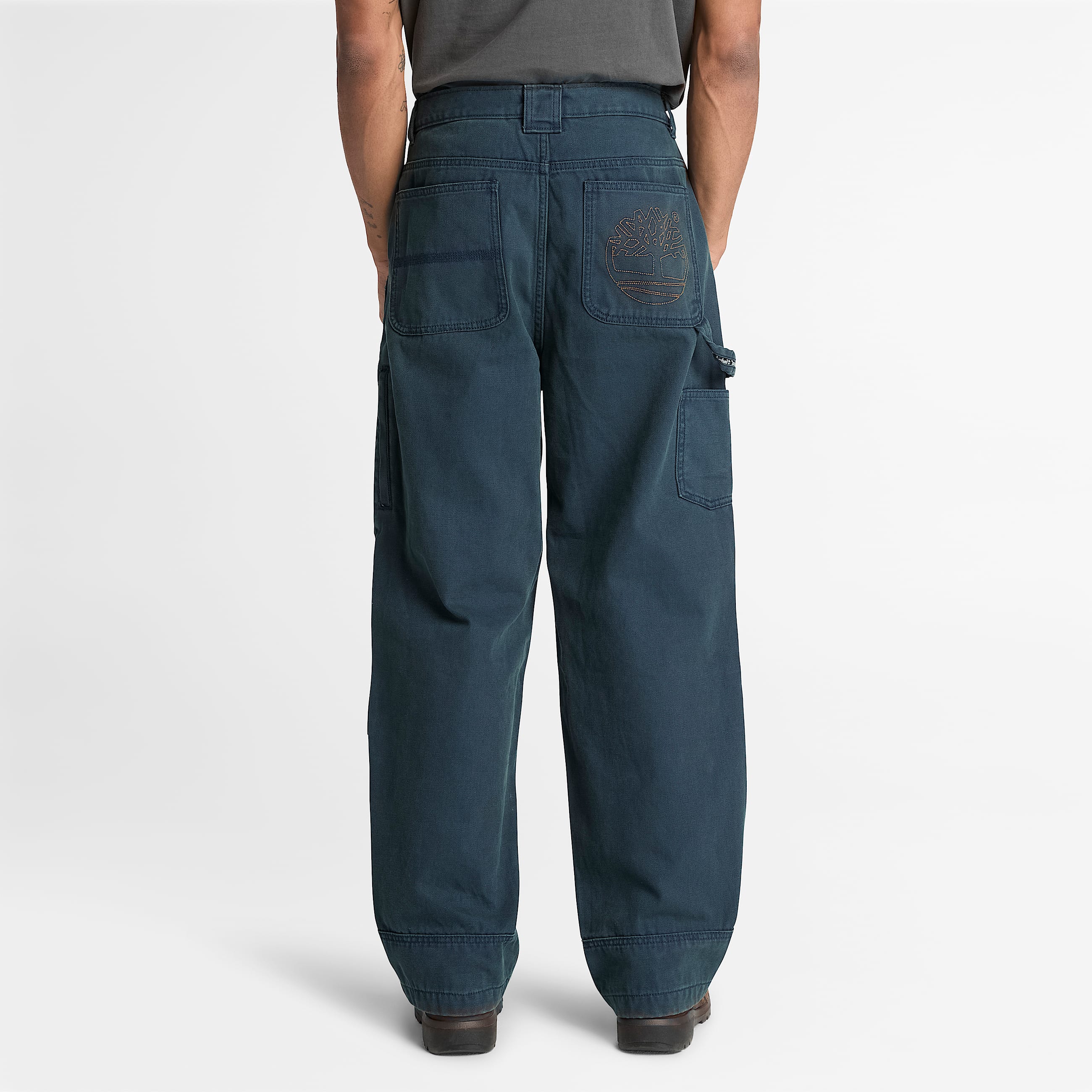 Mens Rindge Double Knee Canvas Carpenter Pant TBL Dark Navy ALT8