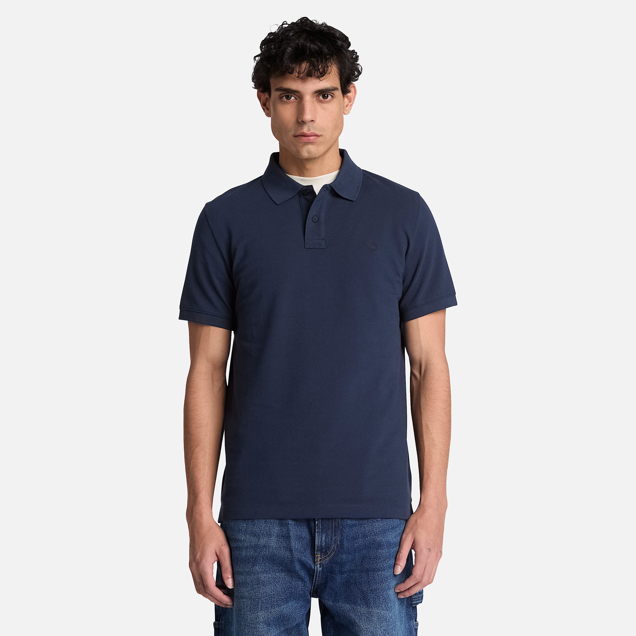 Mens Oyster River Regular ShortSleeve Polo TBL Dark Sapphire ALT1