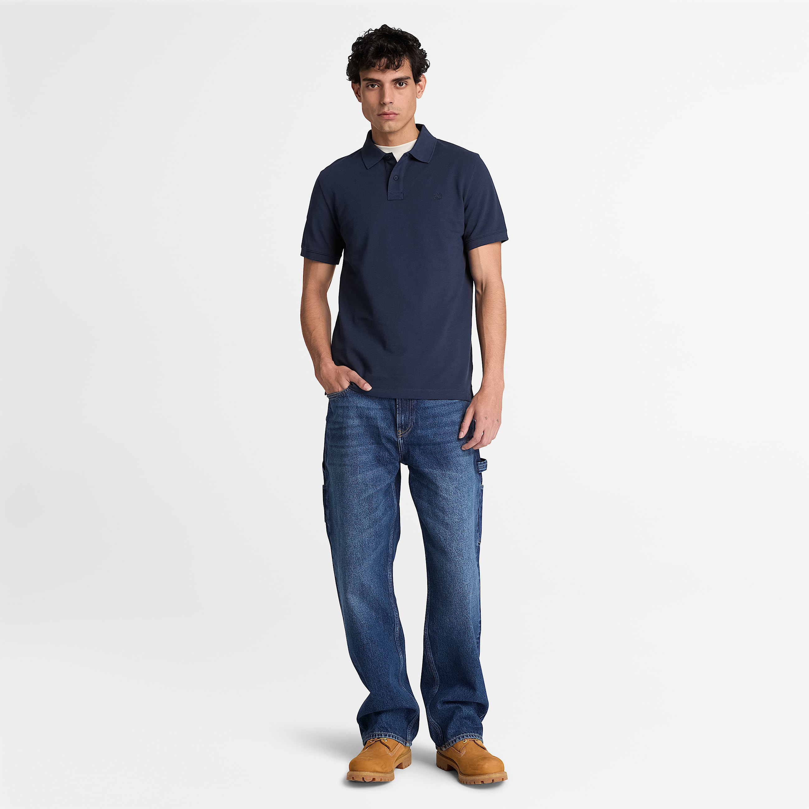 Mens Oyster River Regular ShortSleeve Polo TBL Dark Sapphire ALT2