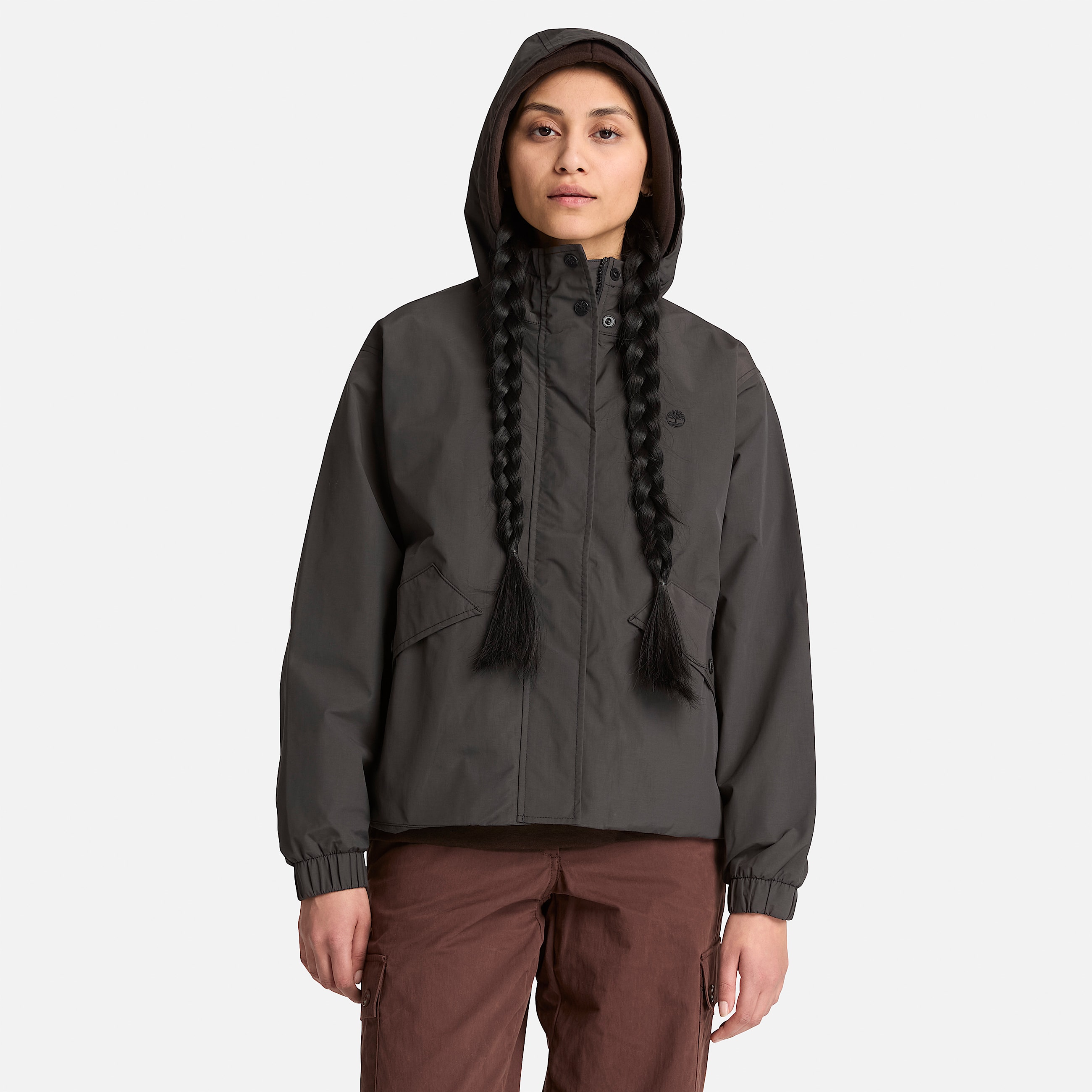 Womens Waterproof Shell Jacket TBL Vintage Black ALT1