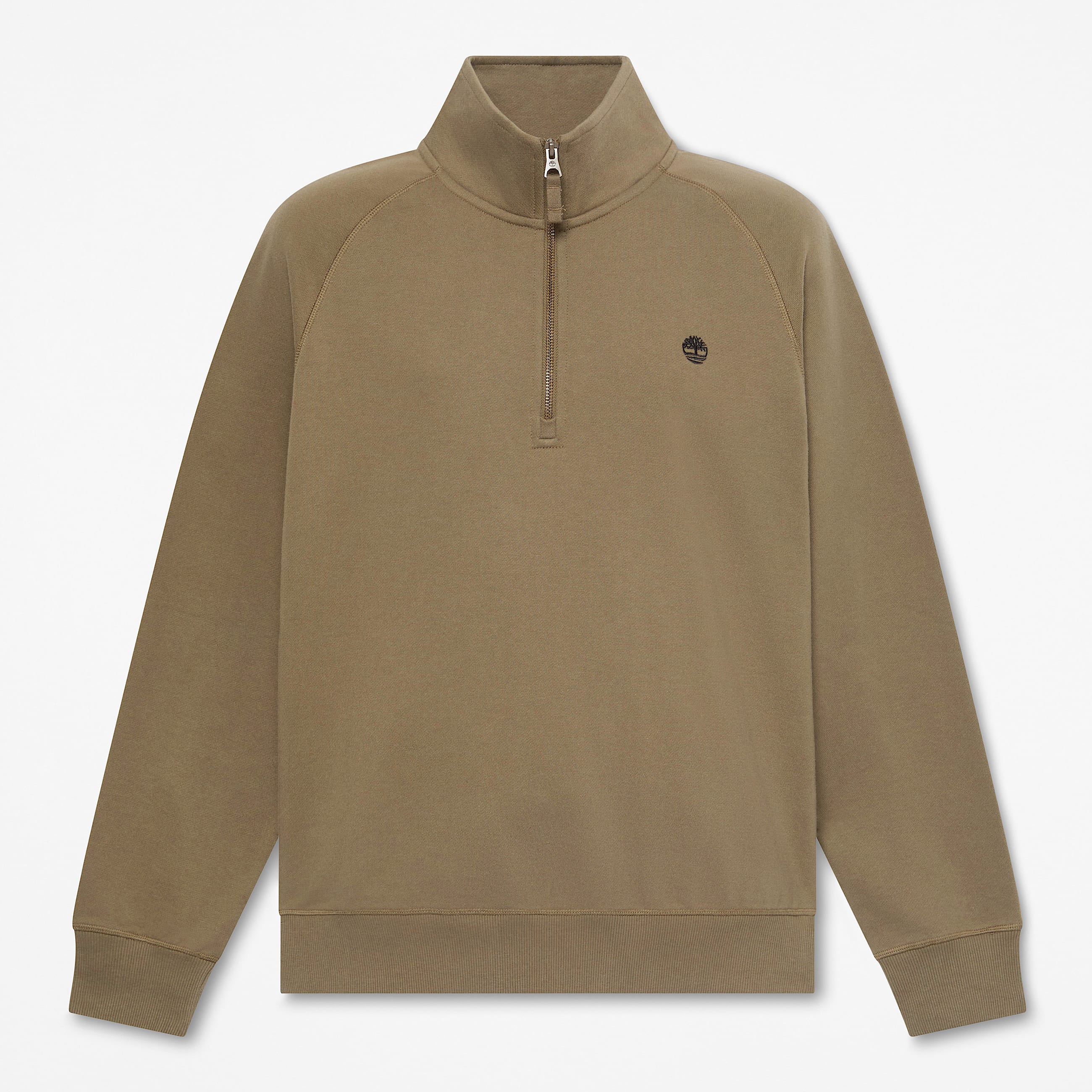 Mens Exeter River Embroidered Logo QuarterZip Sweatshirt TBL Dark Olive HERO