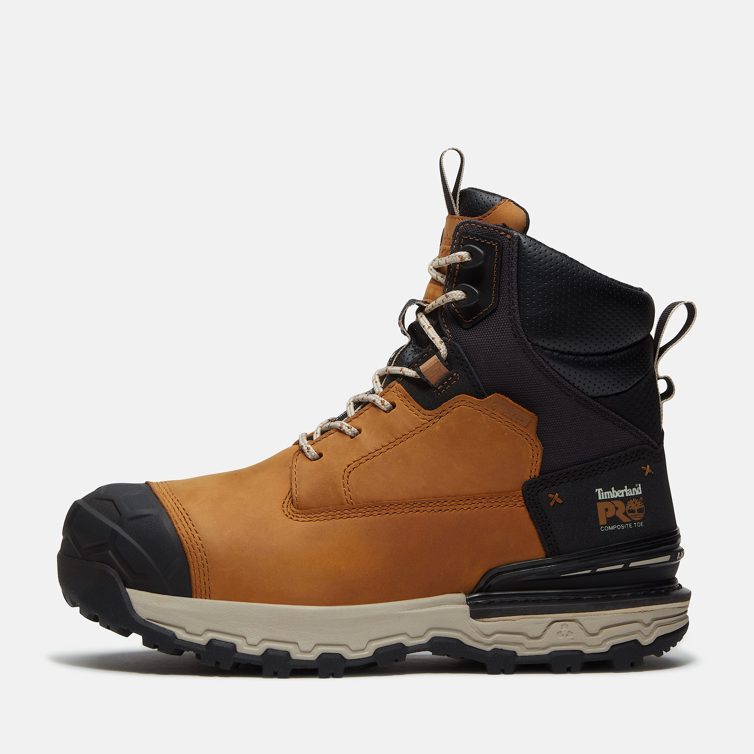 Mens Boondock Ultralight CSA 6 CompositeToe Waterproof Work Boot TBL Wheat FullGrainBlack ALT8
