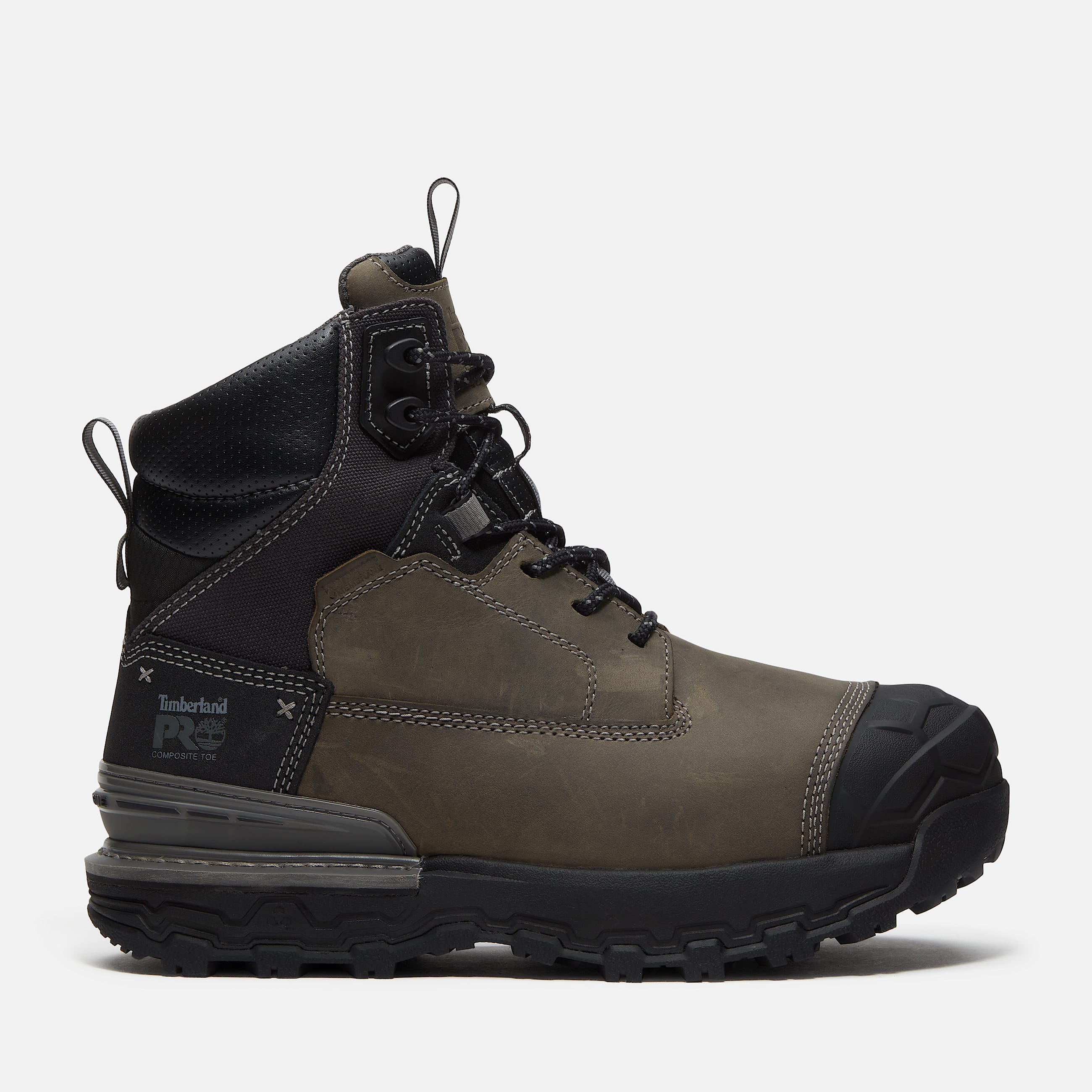 Mens Boondock Ultralight CSA 6 CompositeToe Waterproof Work Boot TBL Grey FullGrainBlack HERO