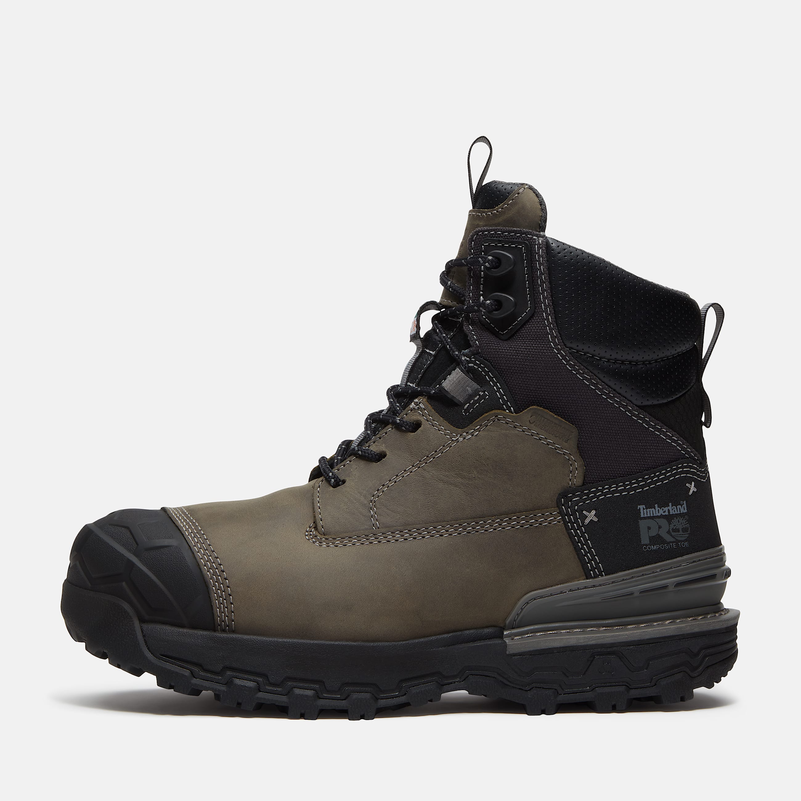 Mens Boondock Ultralight CSA 6 CompositeToe Waterproof Work Boot TBL Grey FullGrainBlack ALT8