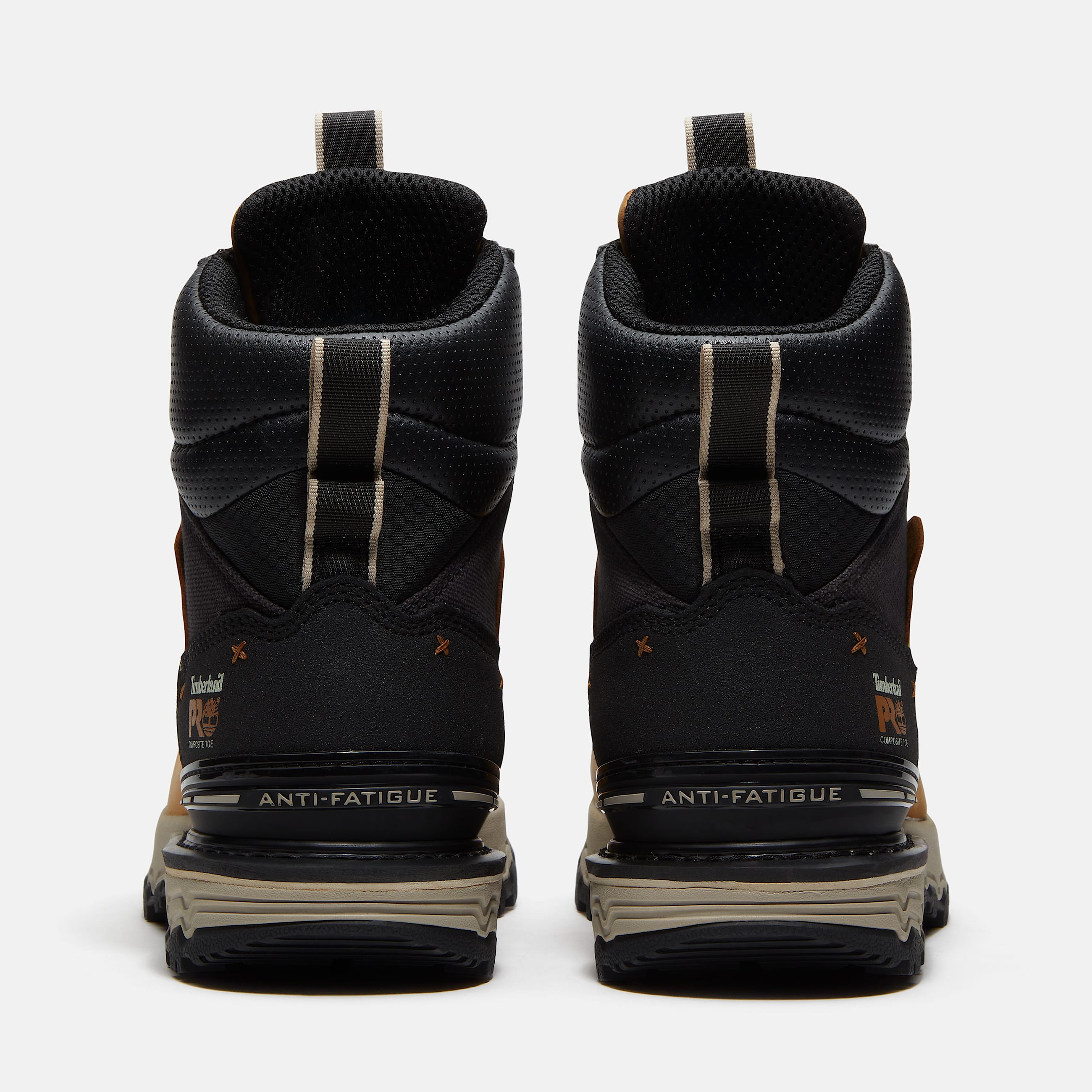 Mens Boondock Ultralight 6 CompositeToe Waterproof Work Boot TBL Wheat FullGrainBlack ALT5