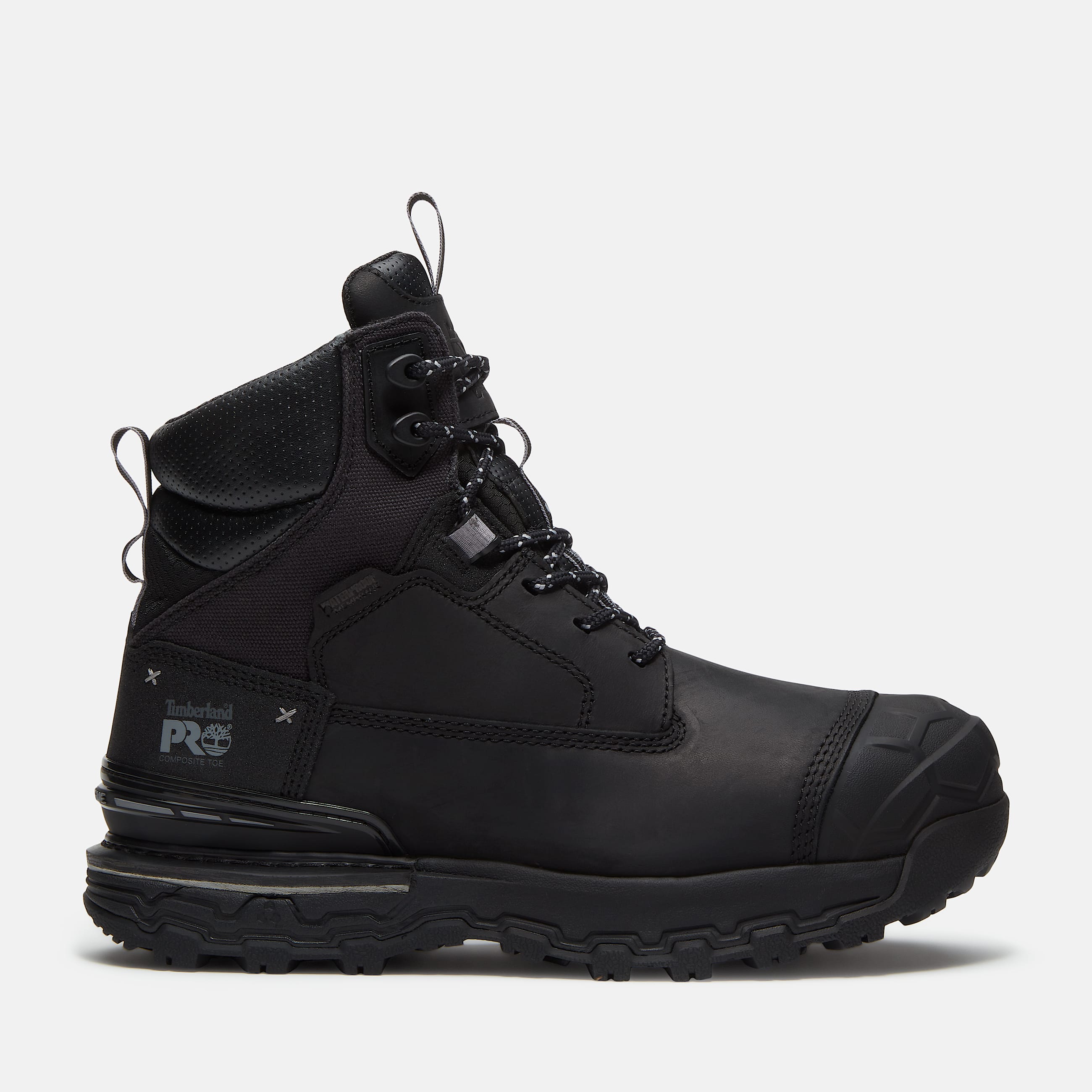 Mens Boondock Ultralight 6 CompositeToe Waterproof Work Boot TBL Black FullGrain HERO