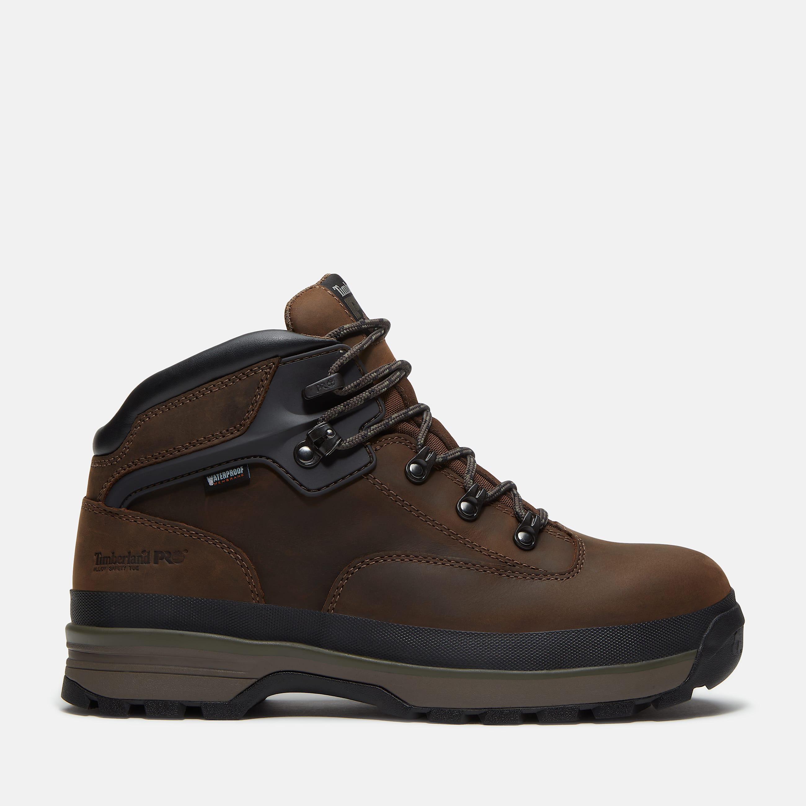 Mens Timberland PRO Euro Hiker XD Mid Boot TBL Brown FullGrain HERO