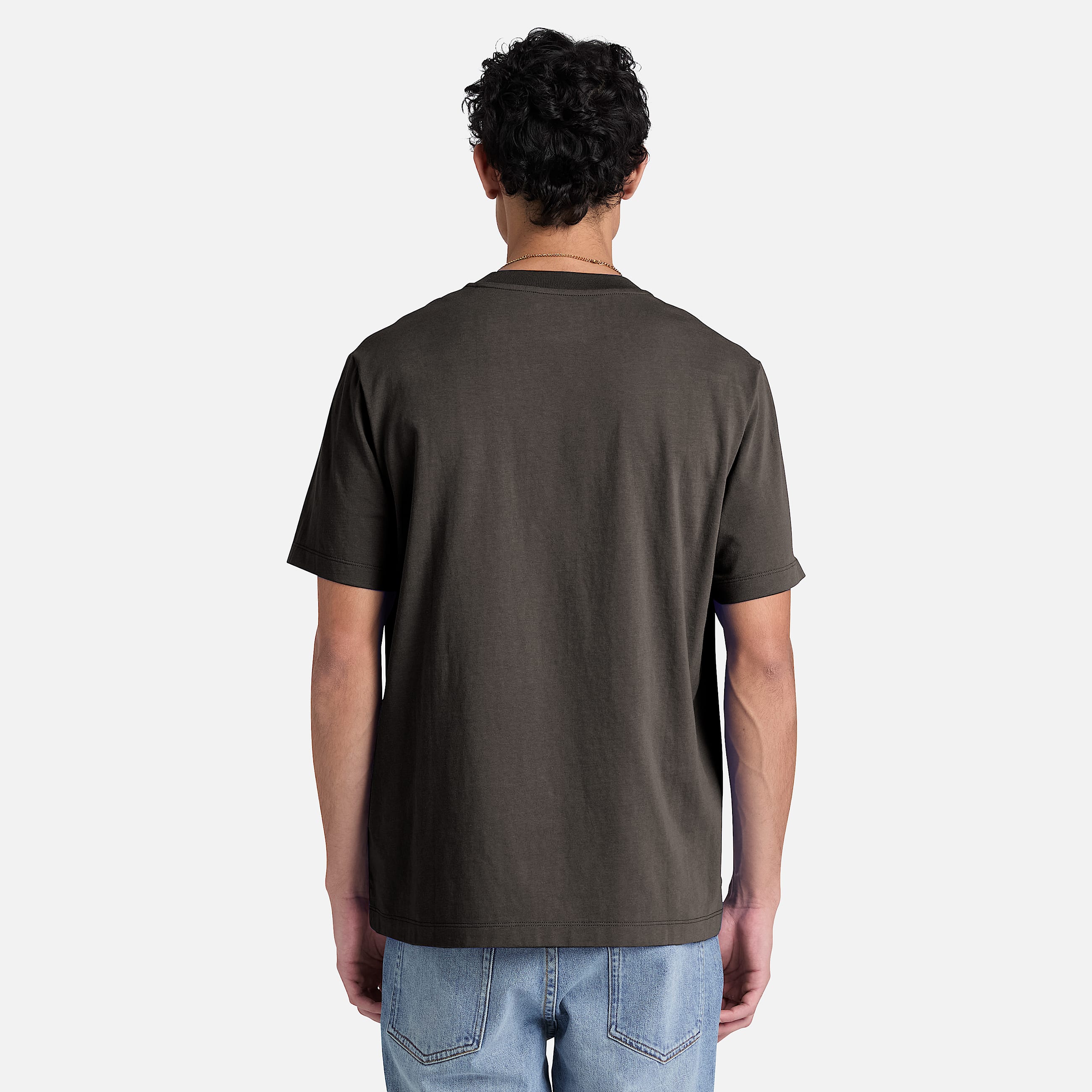 Mens Silicon Badge ShortSleeve TShirt TBL Vintage Black ALT8