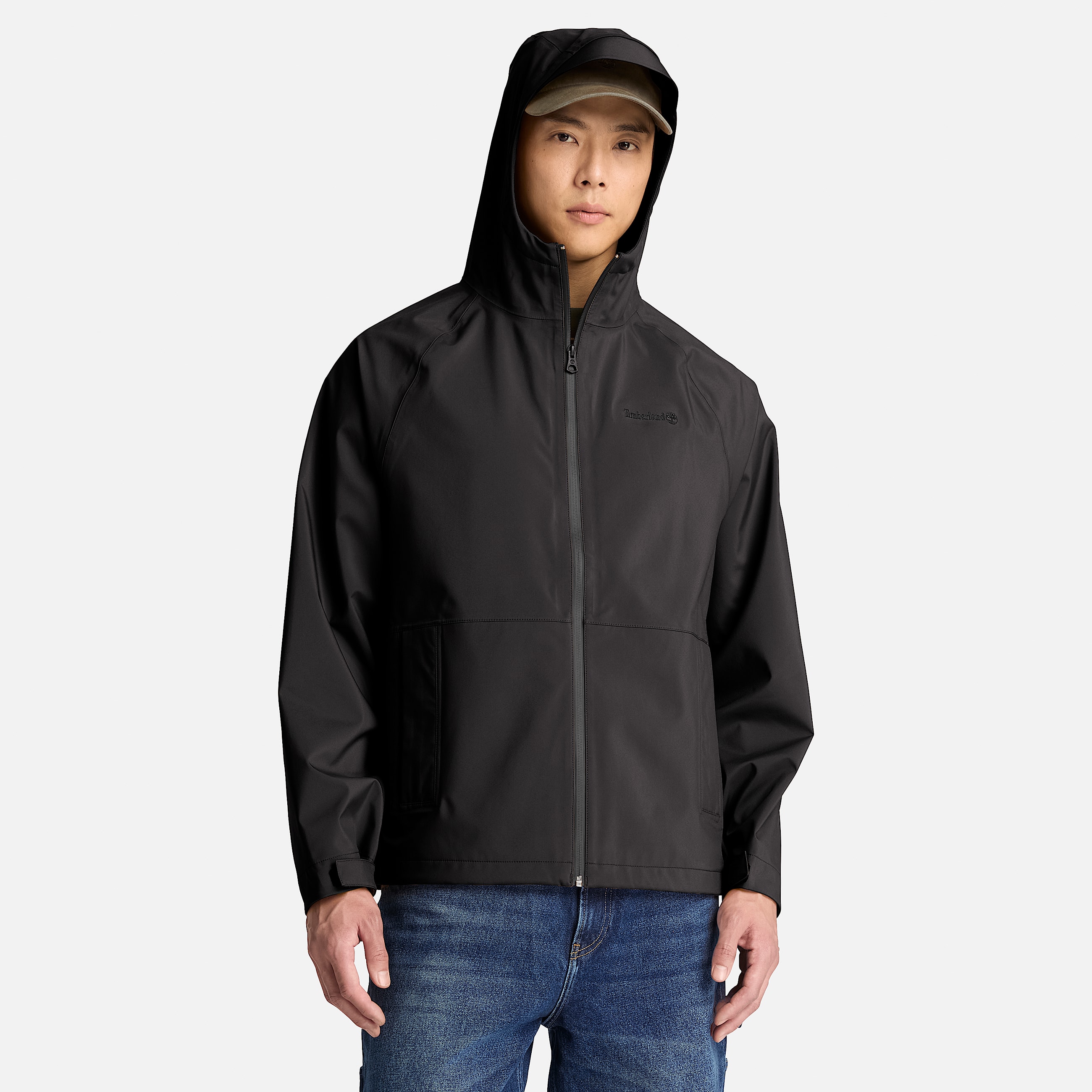 Mens Waterproof 3L Shell Jacket TBL Black ALT1