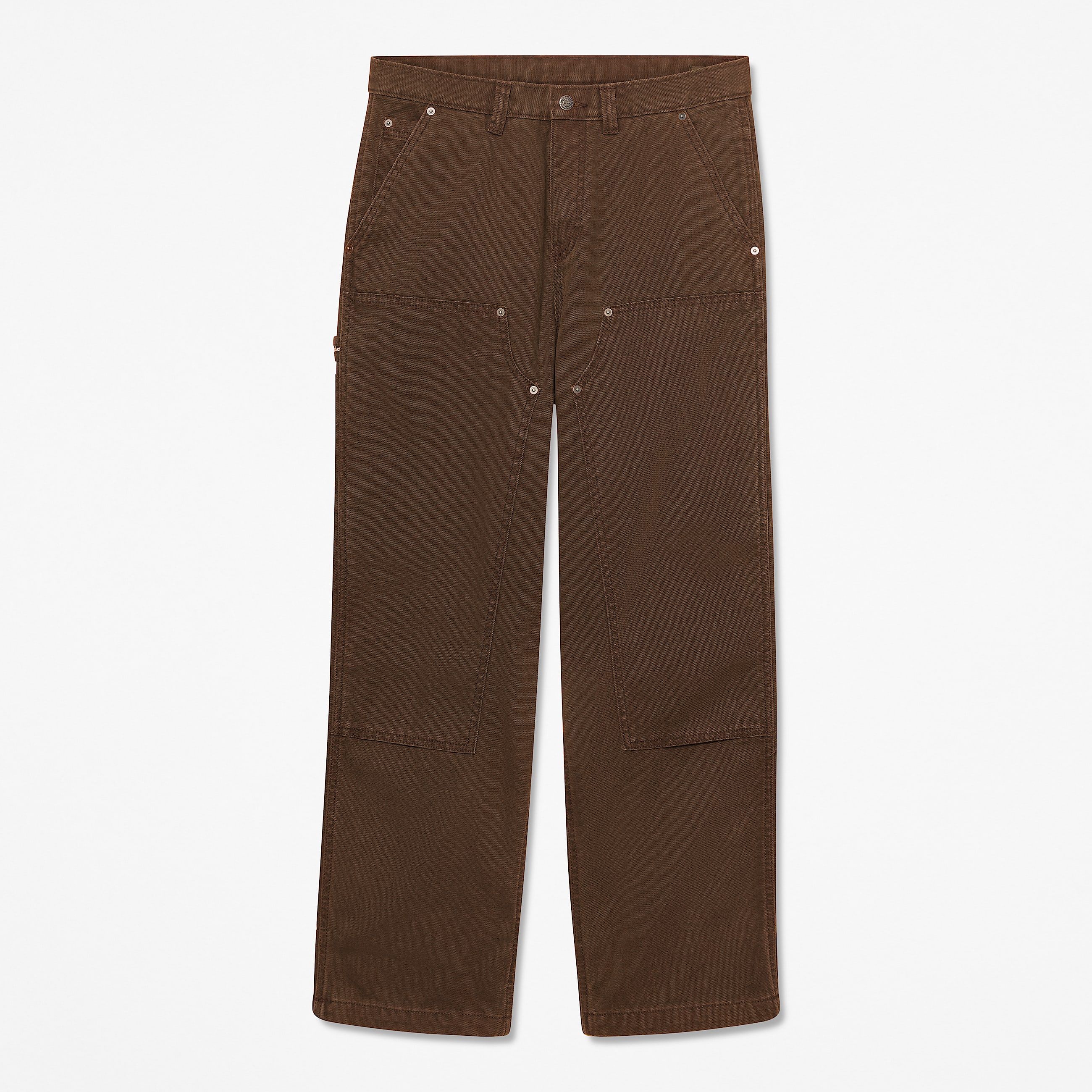 Mens Rindge Double Knee Canvas Carpenter Pant TBL Chicory Coffee Brown HERO