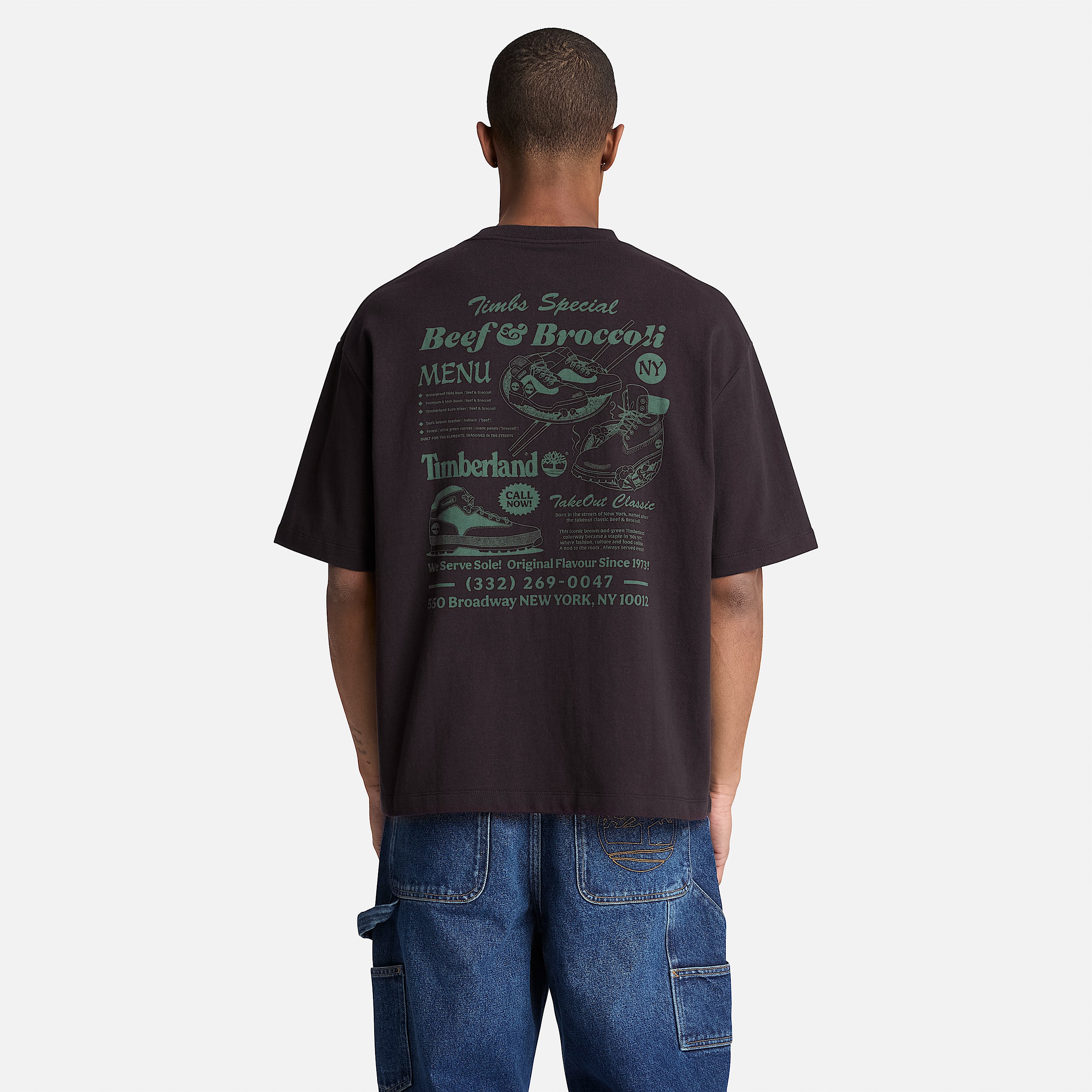 Playera Grfica Beef  Broccoli para Hombre TBL Negro ALT8
