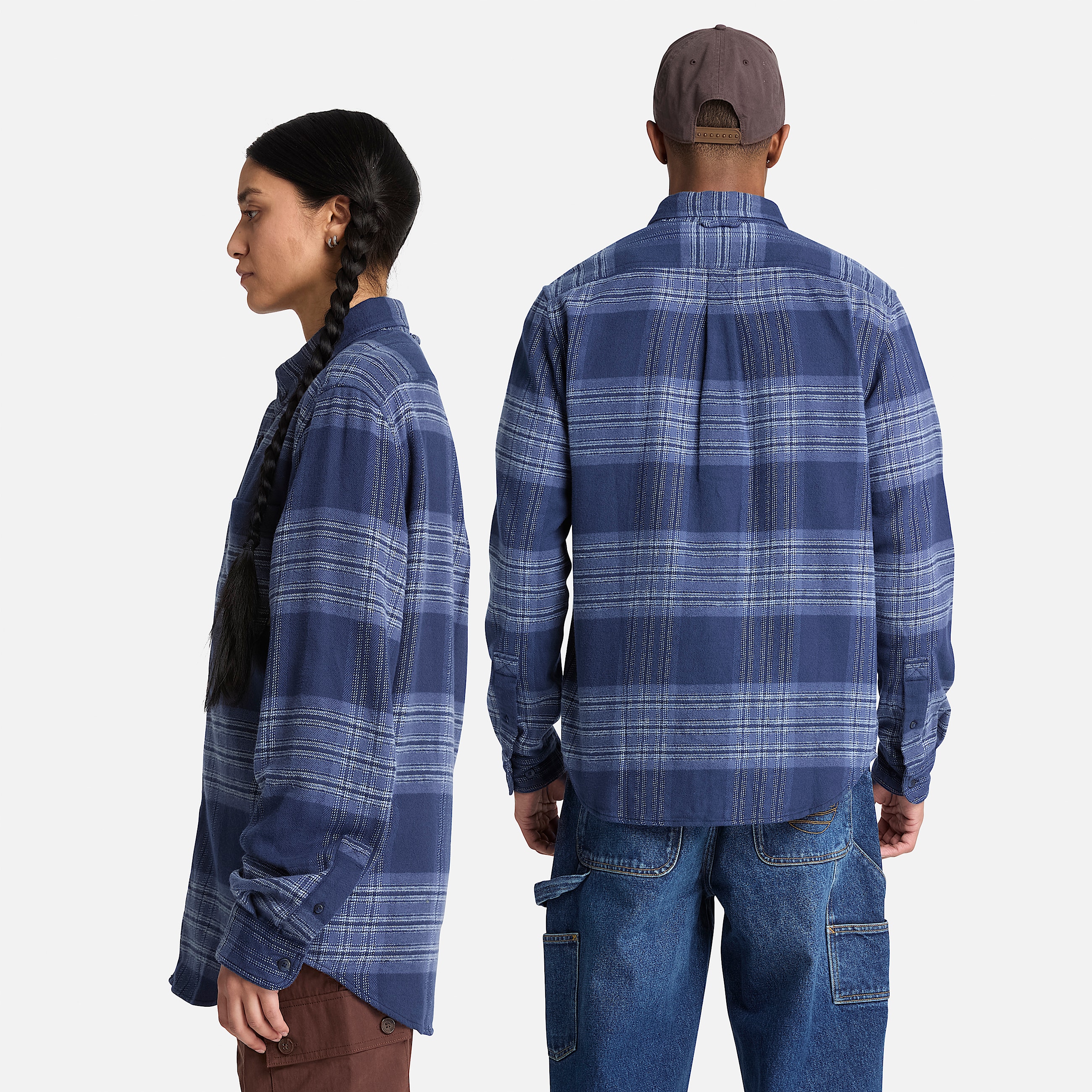 Indigo Check Regular Shirt TBL Dark Navy ALT2