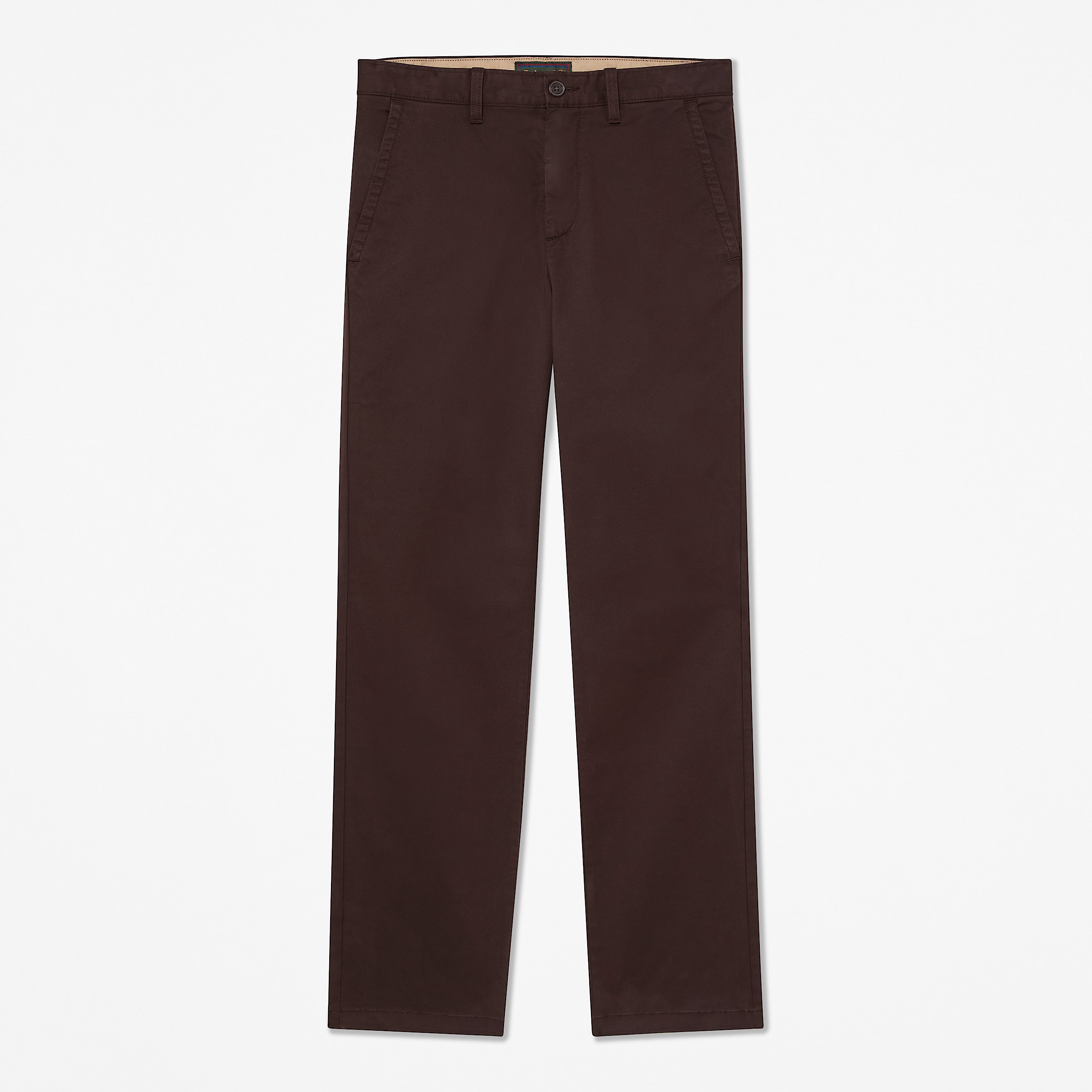 Mens Topsfield Straight Twill Chino Pant TBL Dark Brown HERO