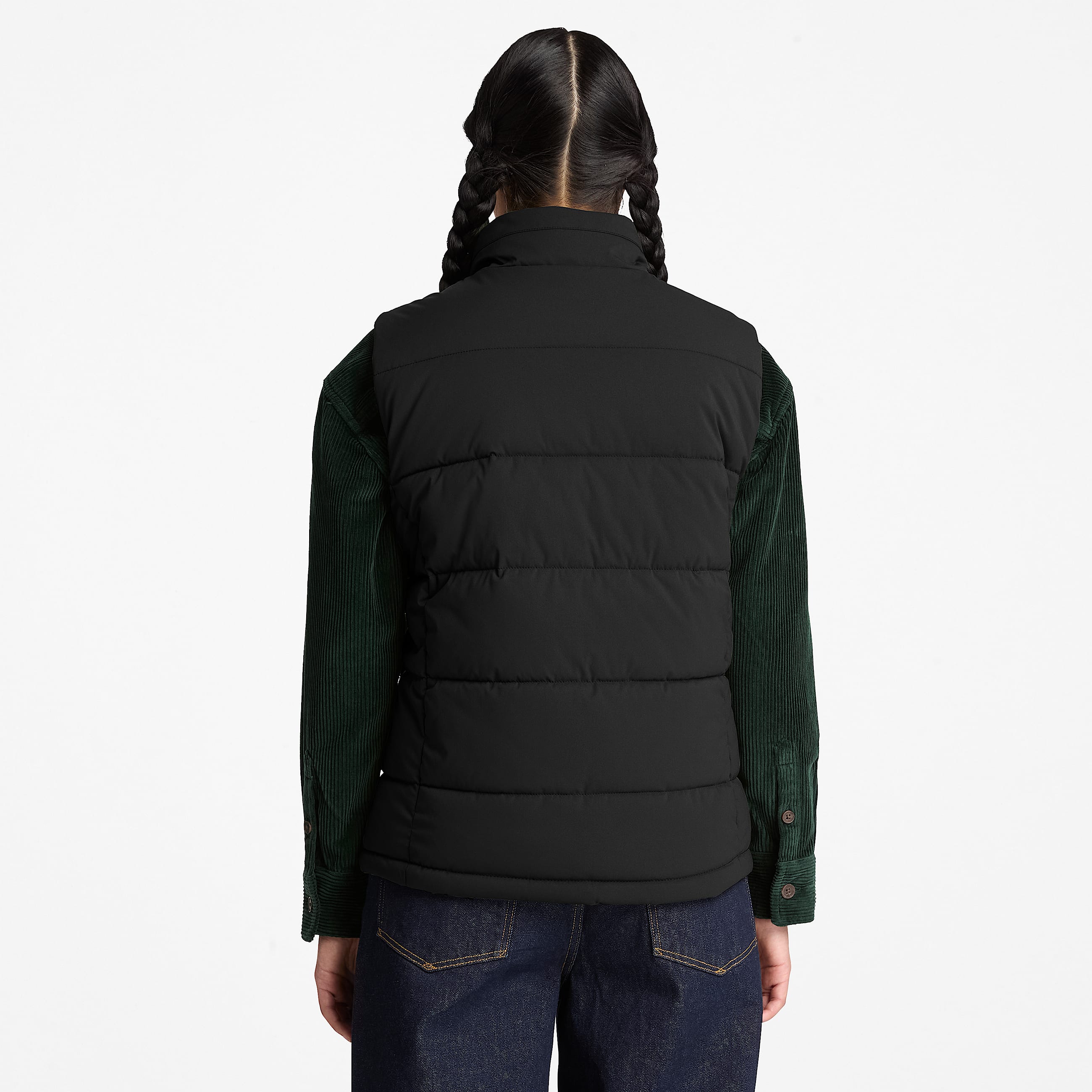 Womens Water Repellent Puffer Vest TBL Black ALT8