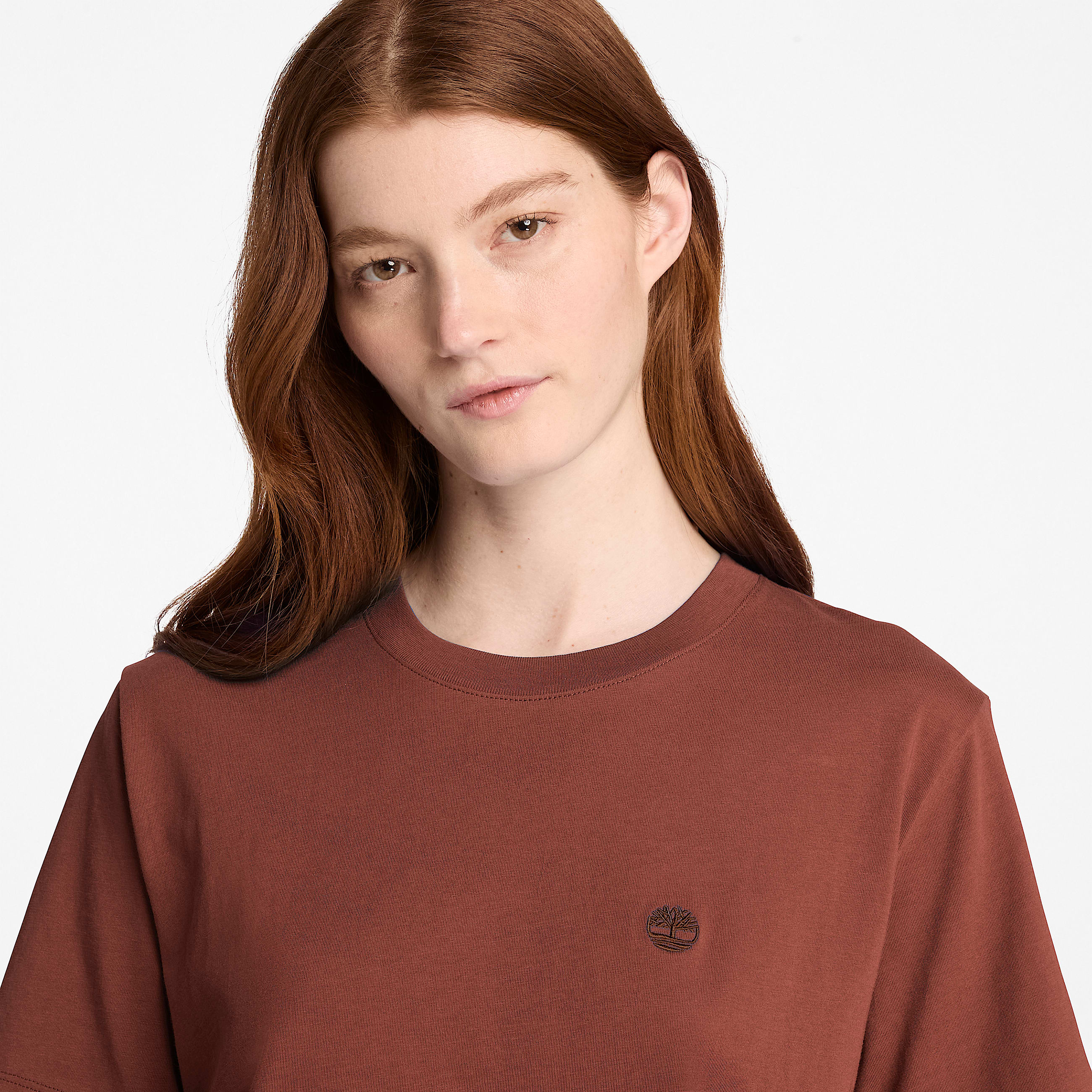 Womens Crafted Crew ShortSleeve TShirt TBL Brown ALT3