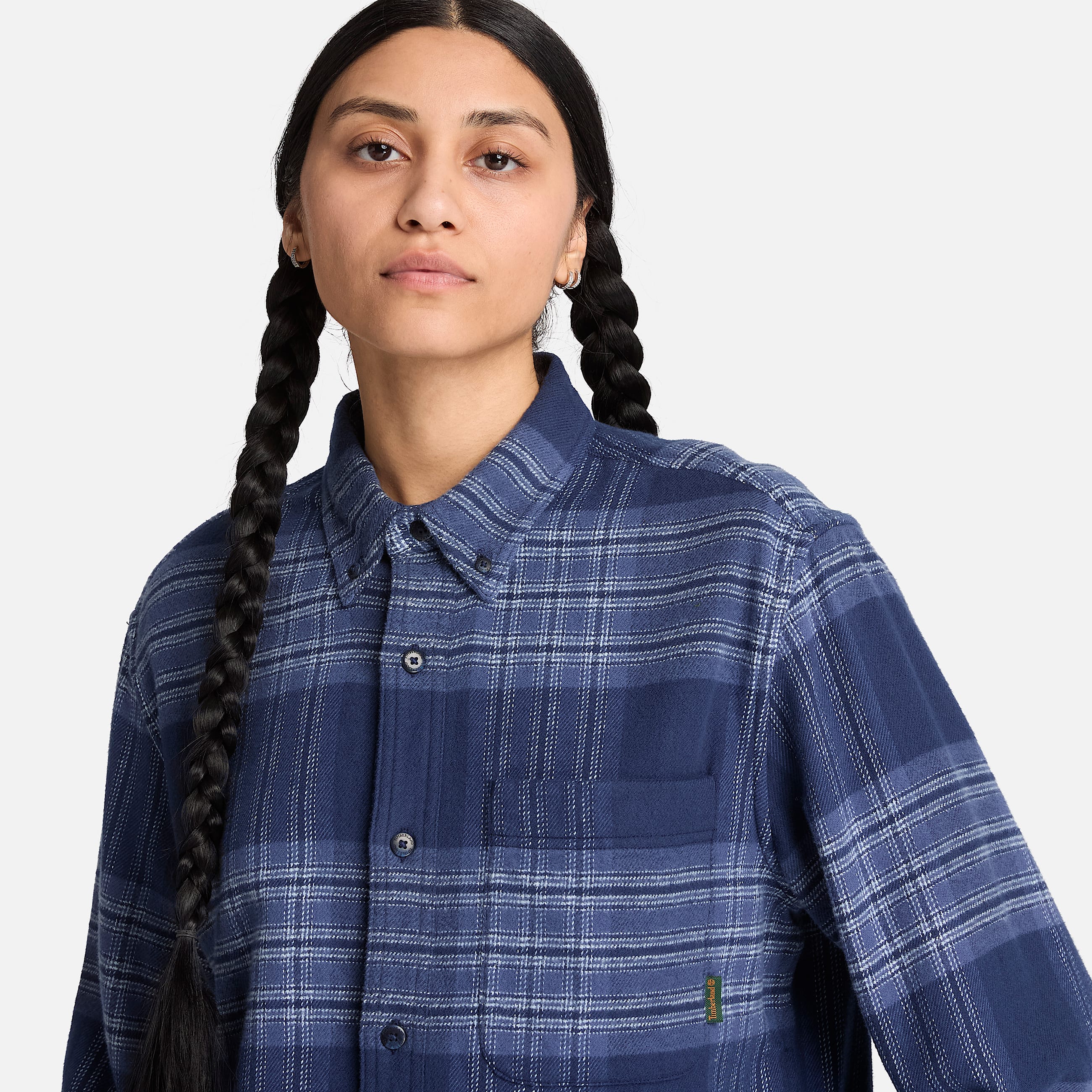 Indigo Check Regular Shirt TBL Dark Navy ALT4
