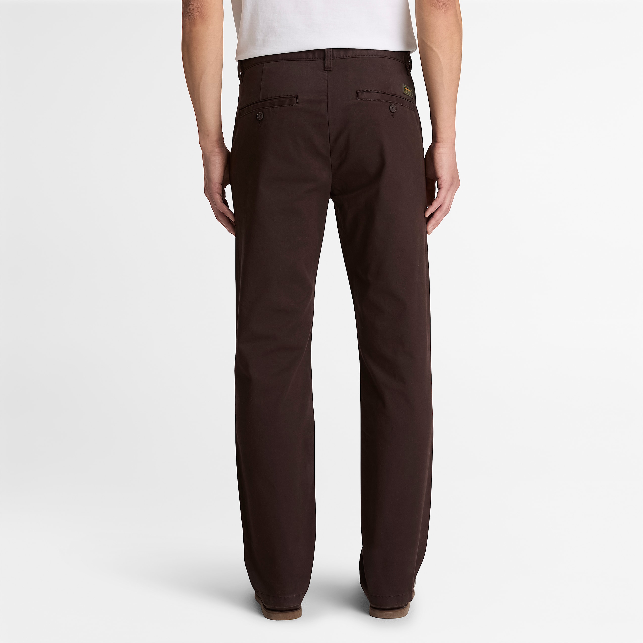 Mens Topsfield Straight Twill Chino Pant TBL Dark Brown ALT8