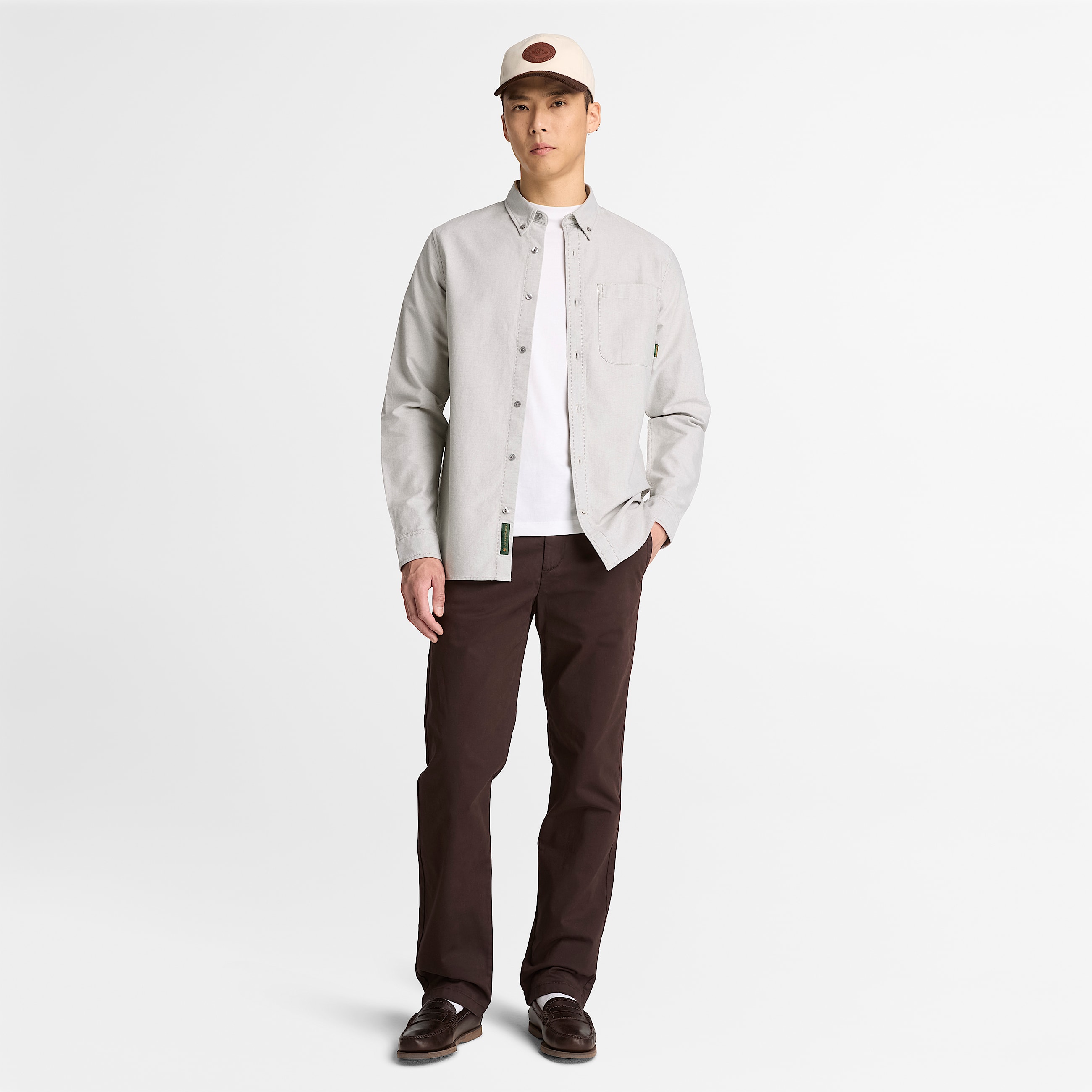Mens Topsfield Straight Twill Chino Pant TBL Dark Brown ALT2