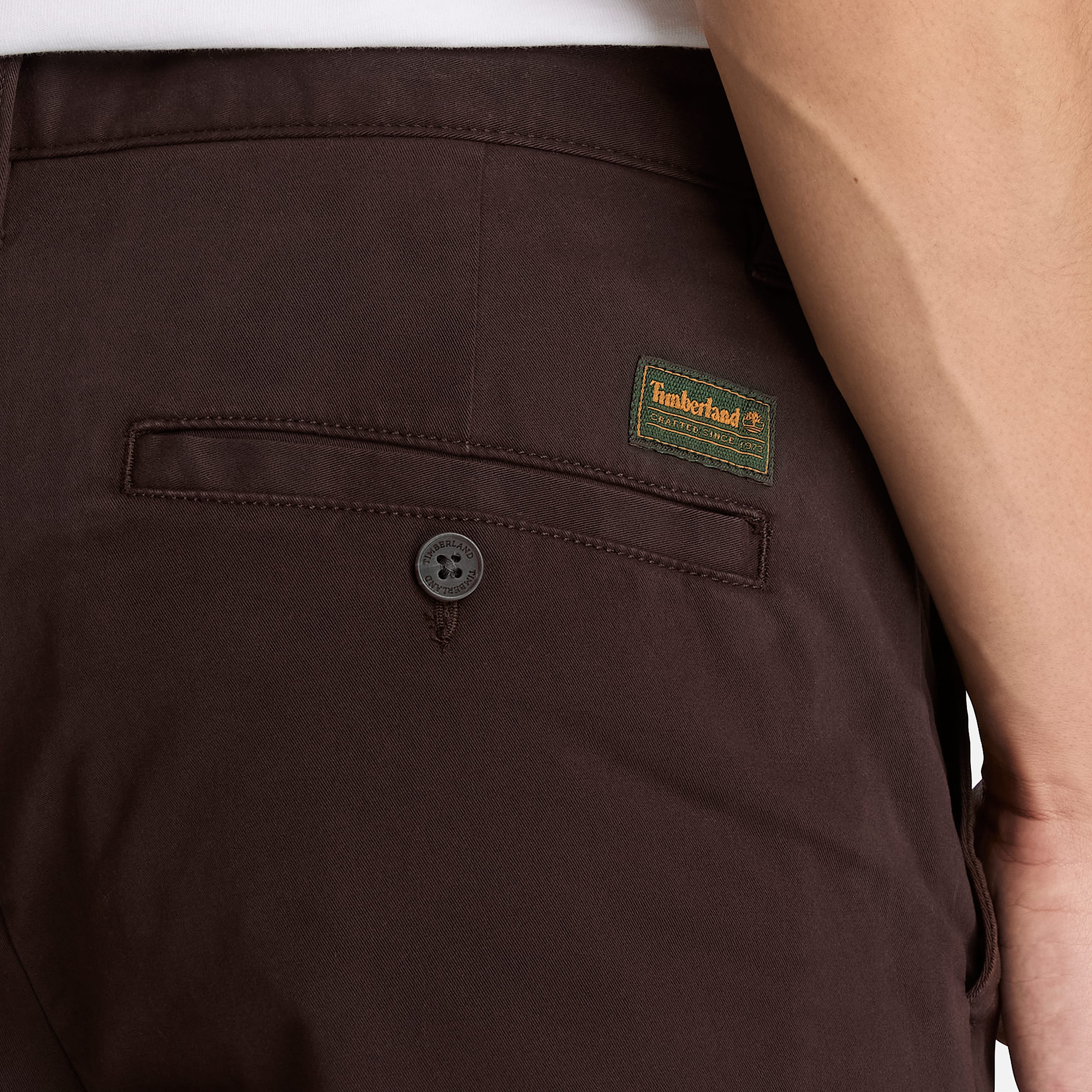 Mens Topsfield Straight Twill Chino Pant TBL Dark Brown ALT3