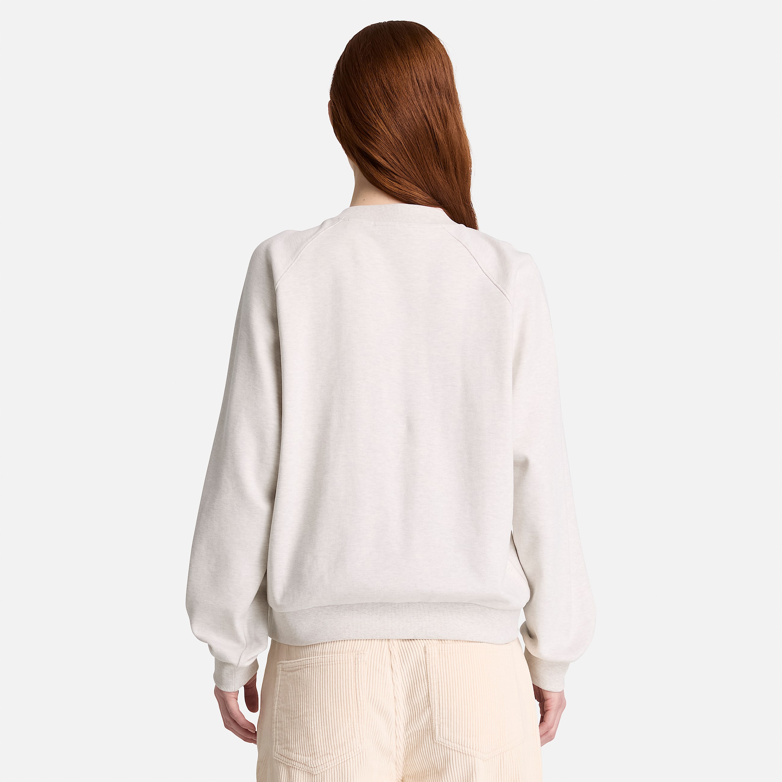 Womens Crafted Crew Sweatshirt TBL Light Oatmeal Heather ALT8