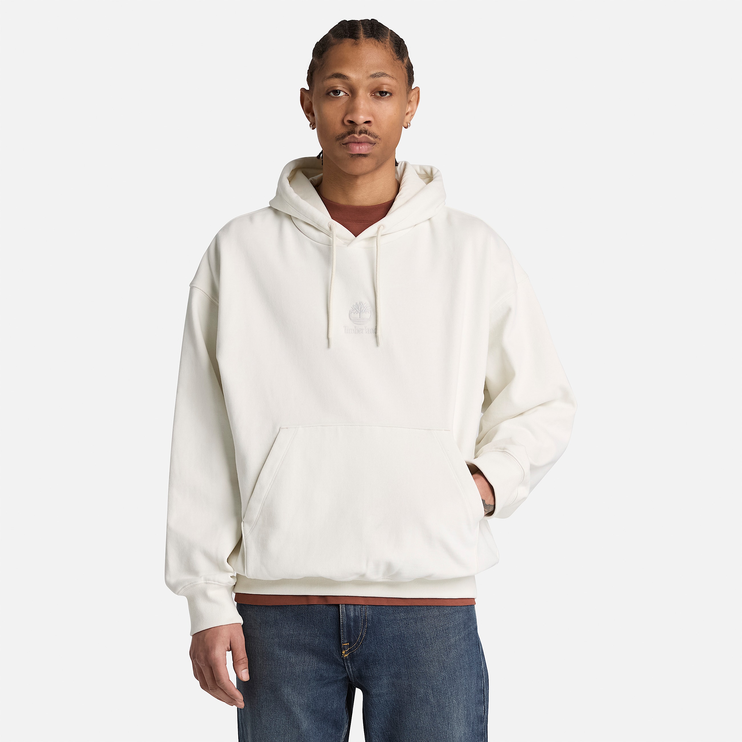 Mens Shorewood Core Hoodie TBL Vintage White ALT1