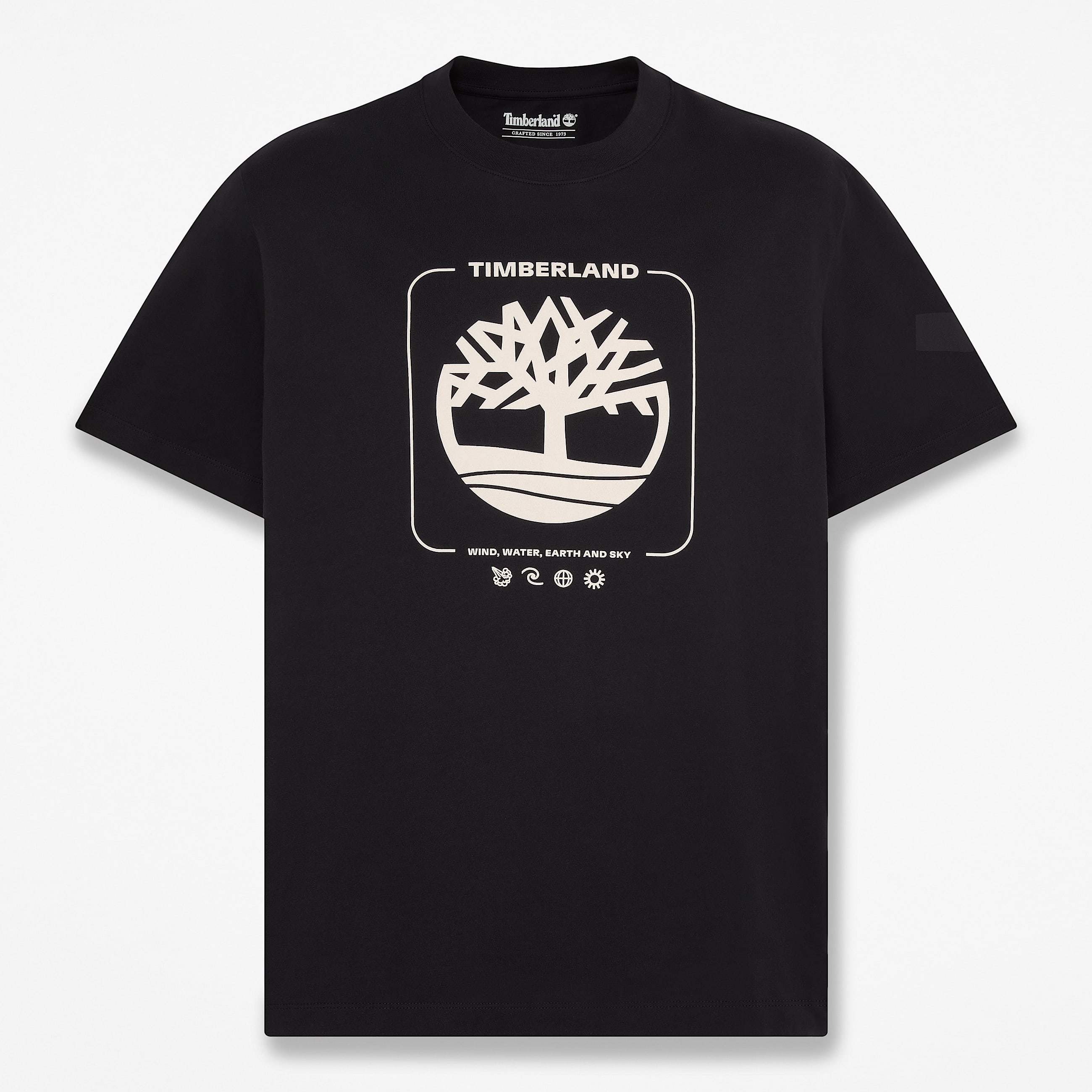 Mens Tree Graphic TShirt TBL Black HERO