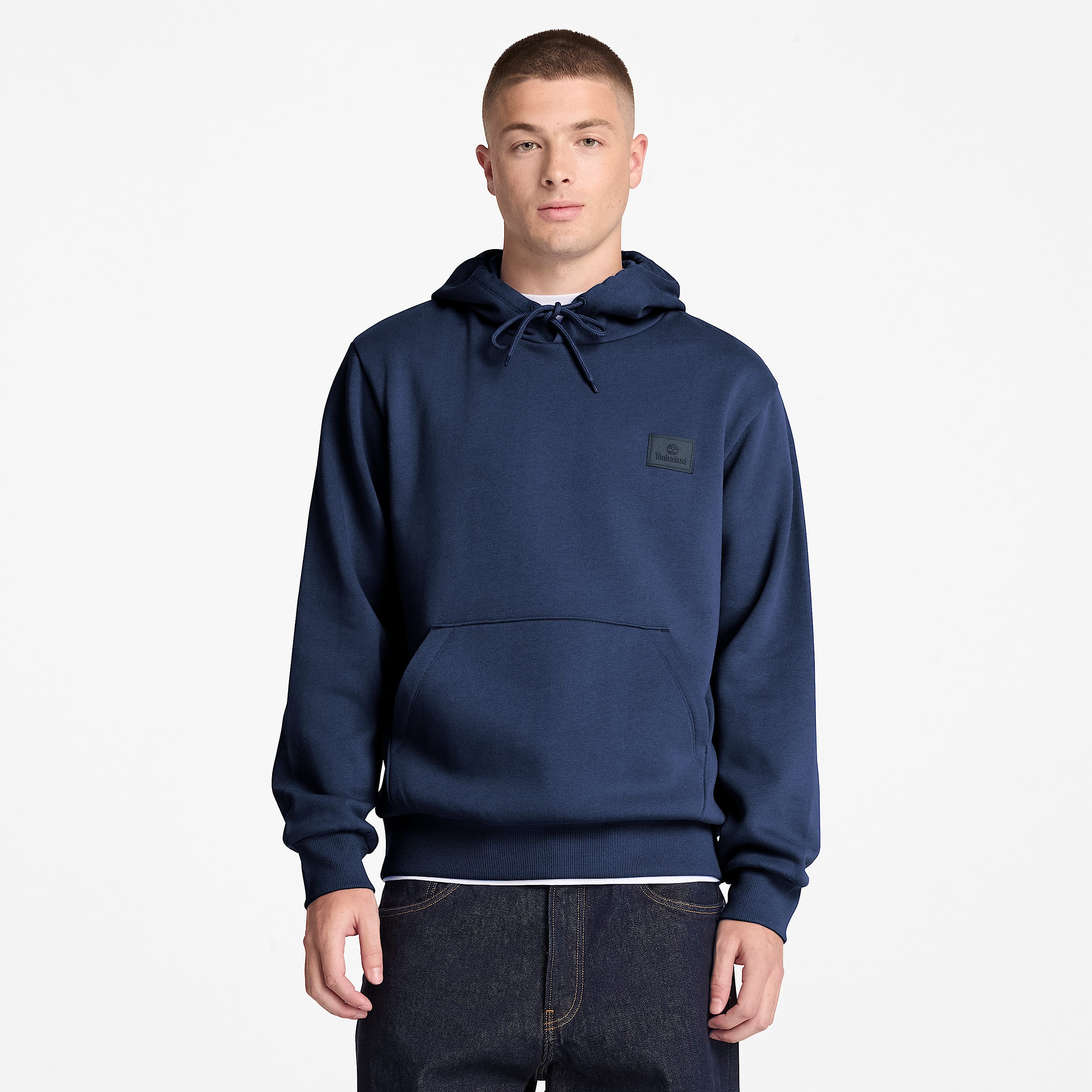 Mens Silicon Badge Hoodie TBL Dark Navy ALT1