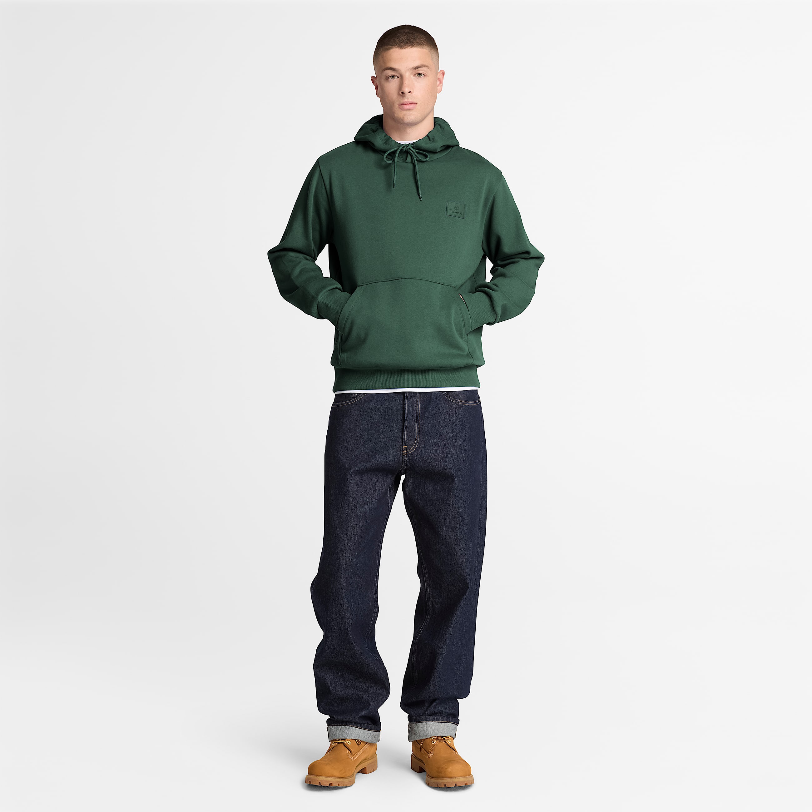 Mens Silicon Badge Hoodie TBL Sycamore ALT2
