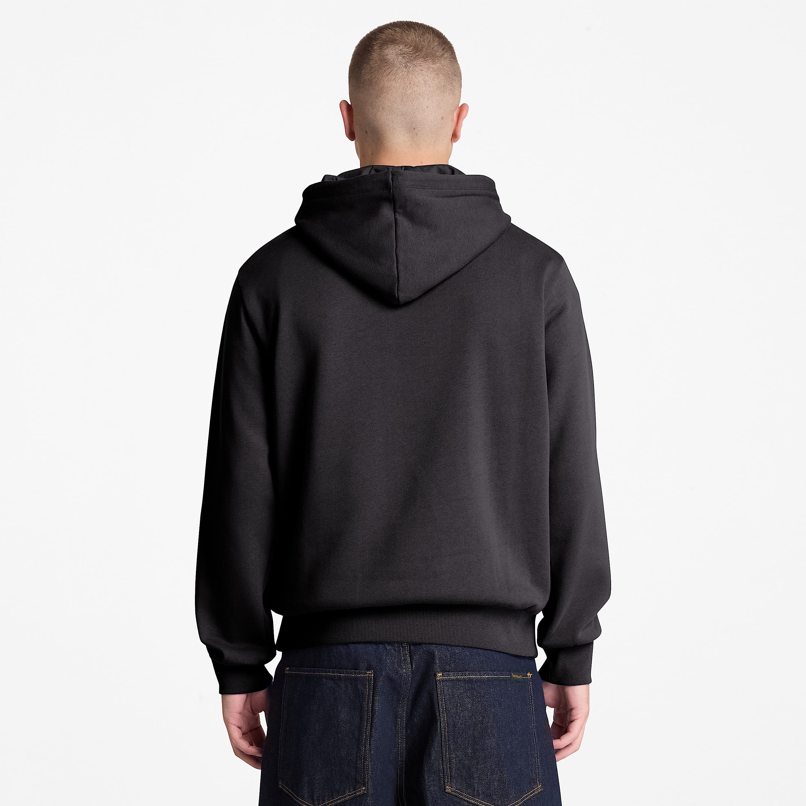 Mens Silicon Badge Hoodie TBL Black ALT8