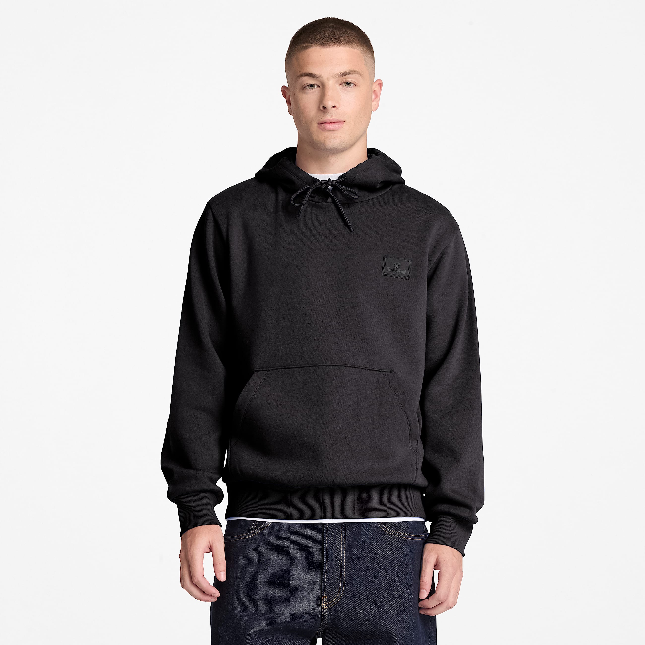 Mens Silicon Badge Hoodie TBL Black ALT1