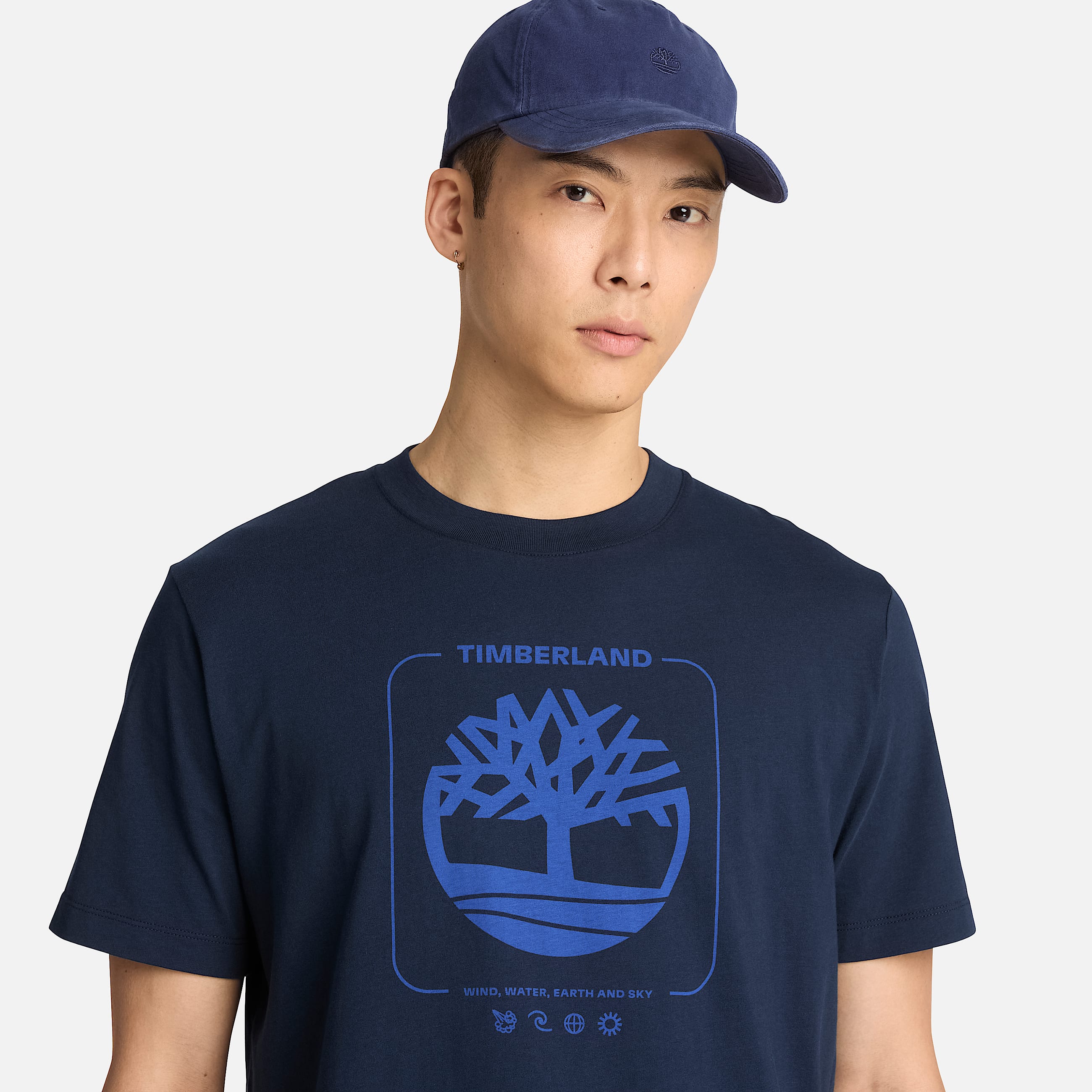 Mens Tree Graphic TShirt TBL Dark Sapphire ALT3
