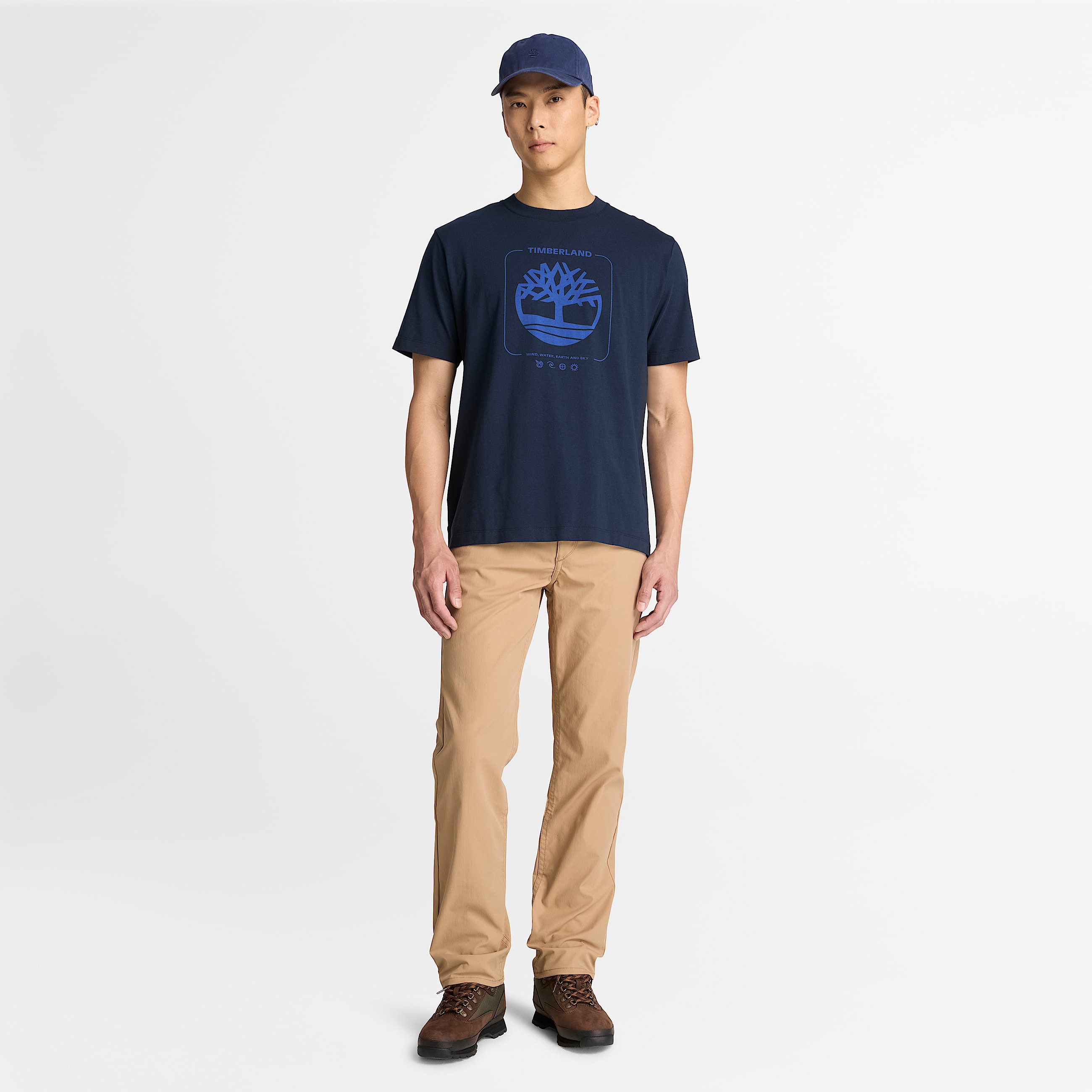 Mens Tree Graphic TShirt TBL Dark Sapphire ALT2