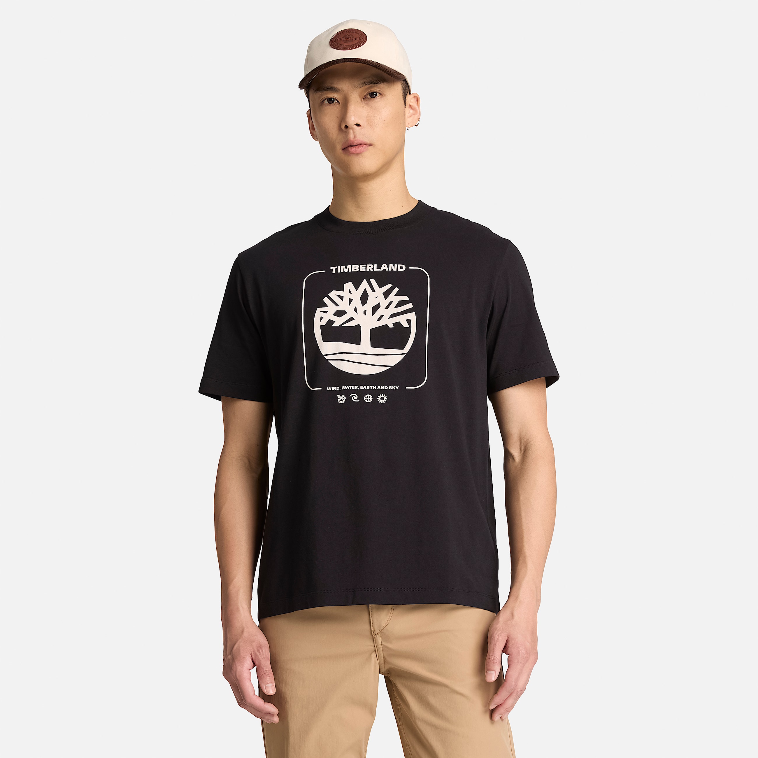 Mens Tree Graphic TShirt TBL Black ALT1