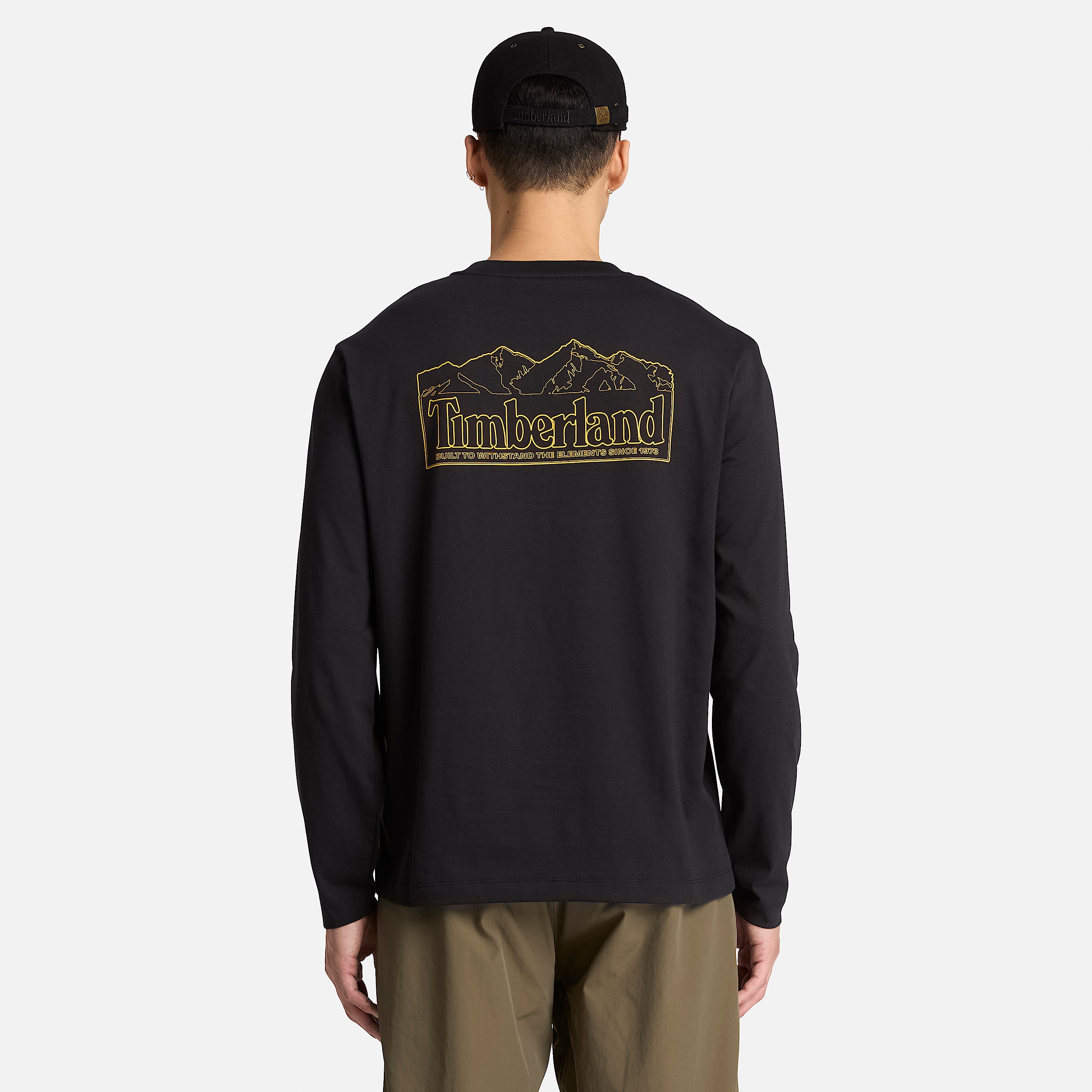 Mens LongSleeve Graphic TShirt TBL Black ALT8