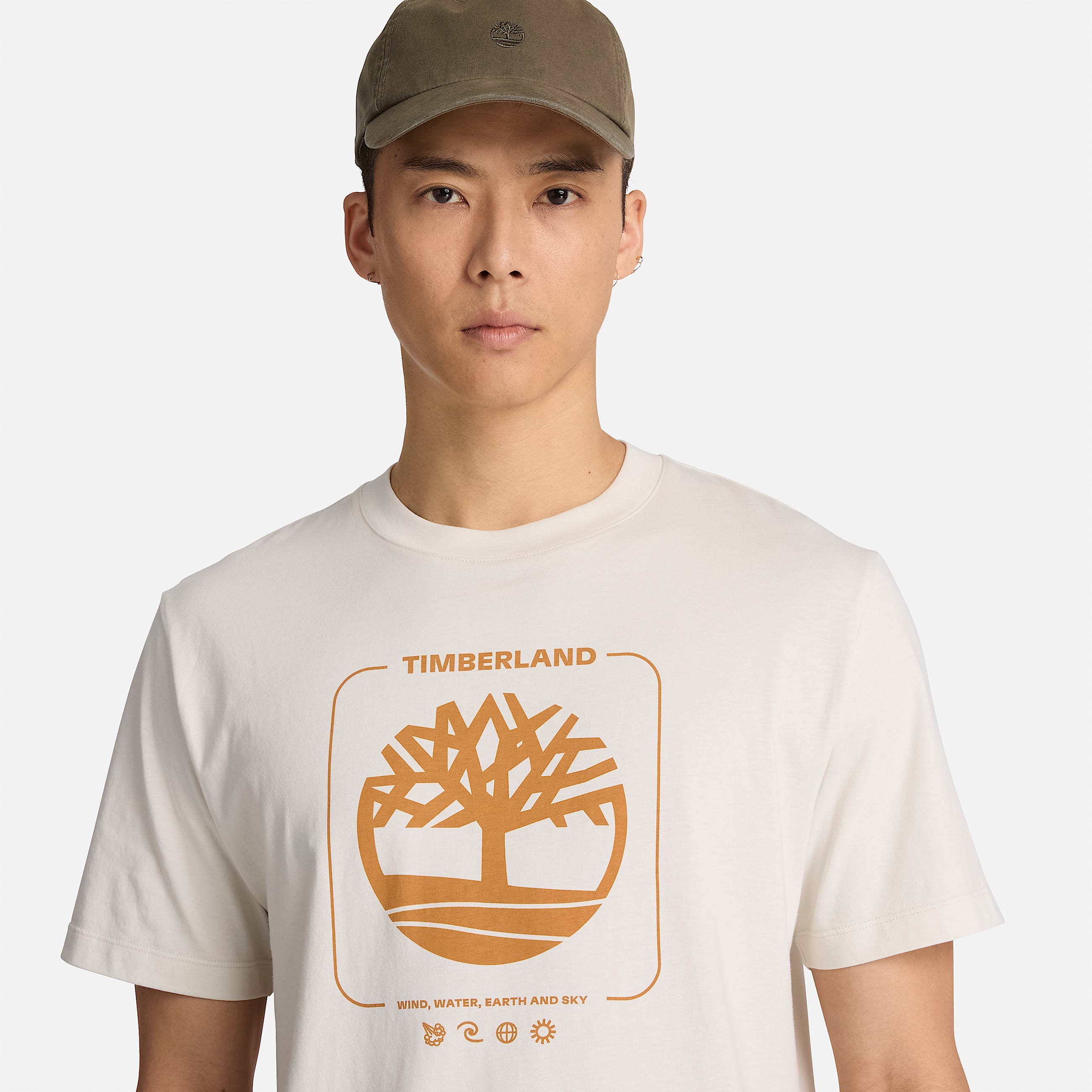 Mens Tree Graphic TShirt TBL Vintage White ALT3