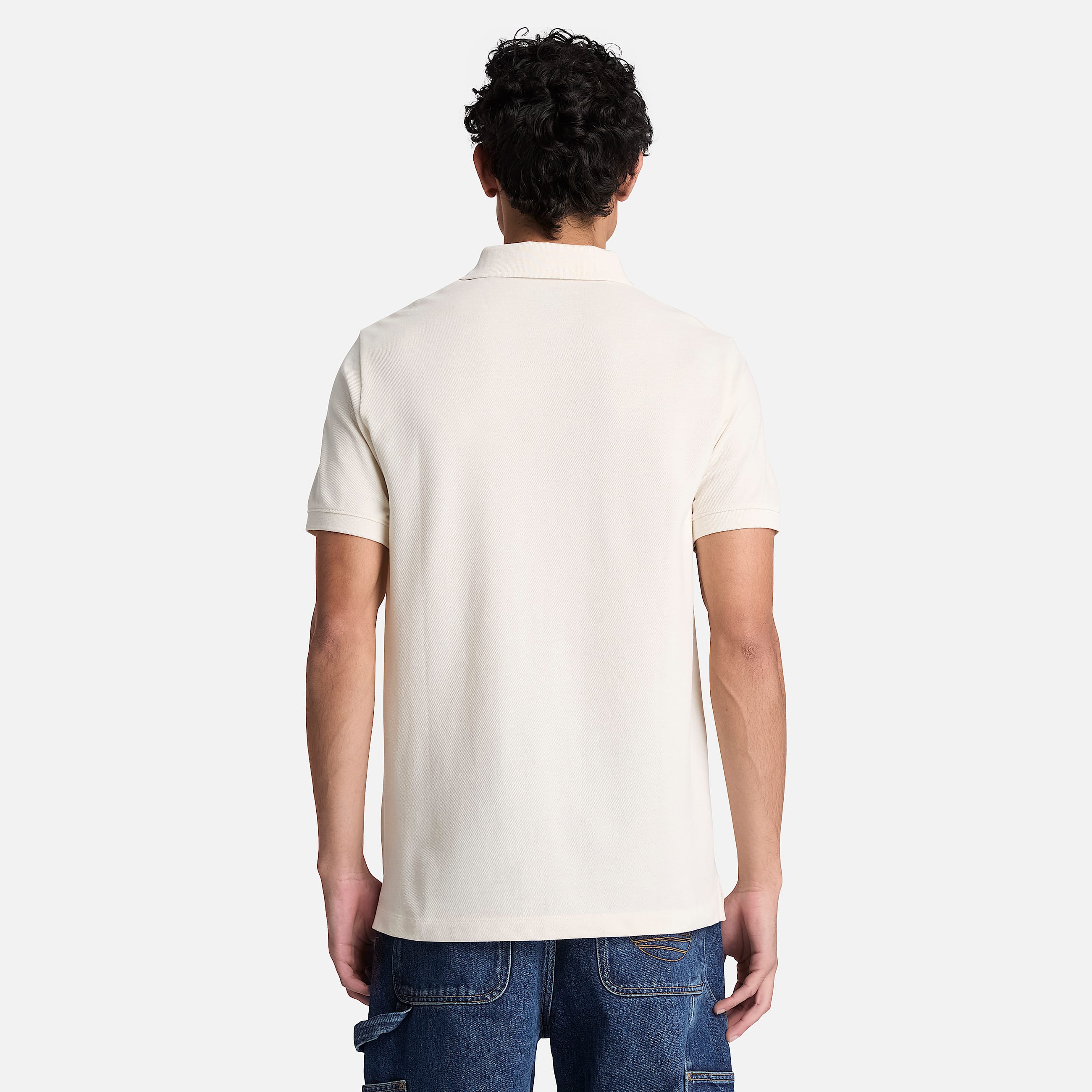 Mens Oyster River Regular ShortSleeve Polo TBL Vintage White ALT8
