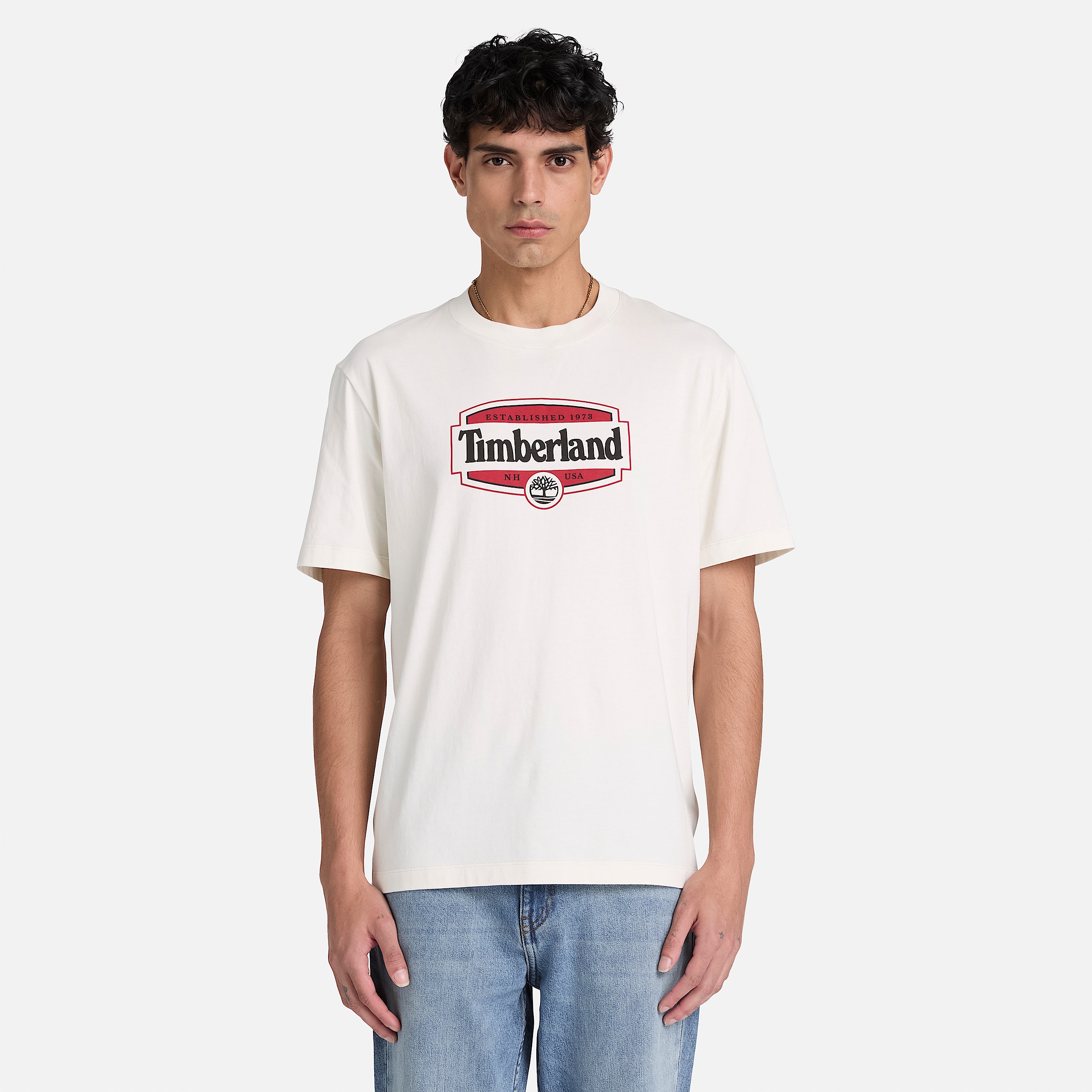Mens Heritage Seal ShortSleeve TShirt TBL Vintage White ALT1