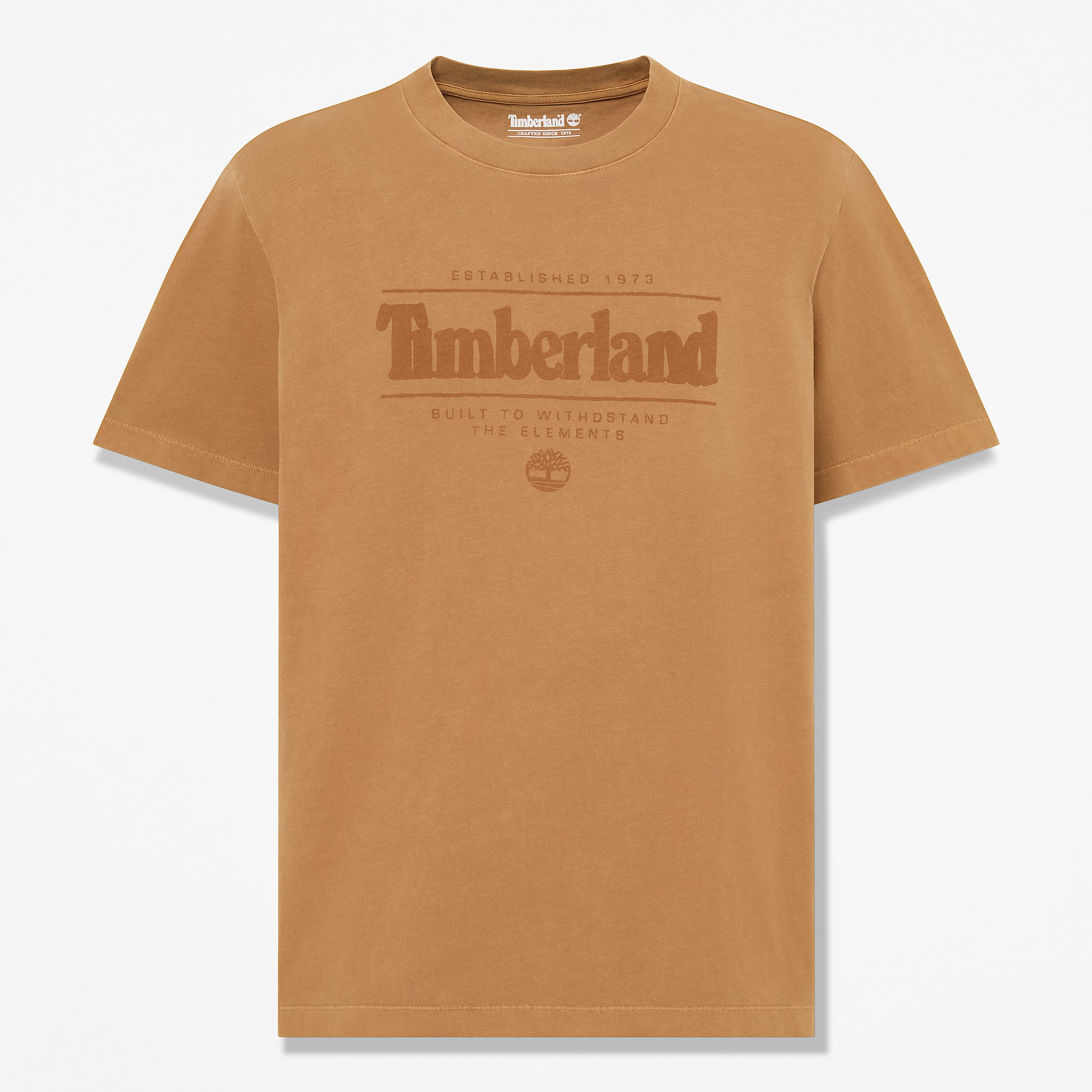 Mens Garment Dye ShortSleeve TShirt TBL Dark Wheat HERO