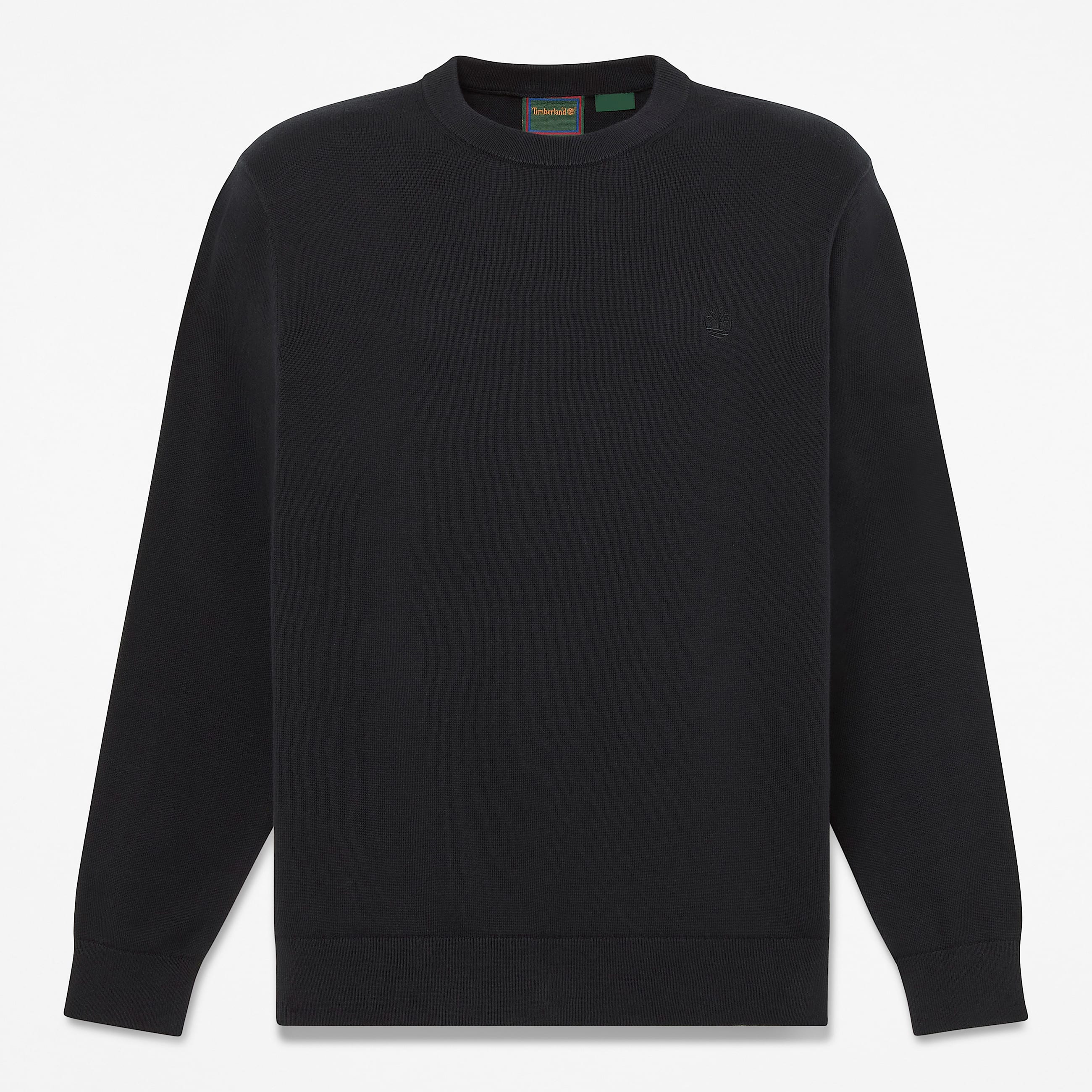 Mens Oyster River Cotton Crewneck Sweater TBL Black HERO