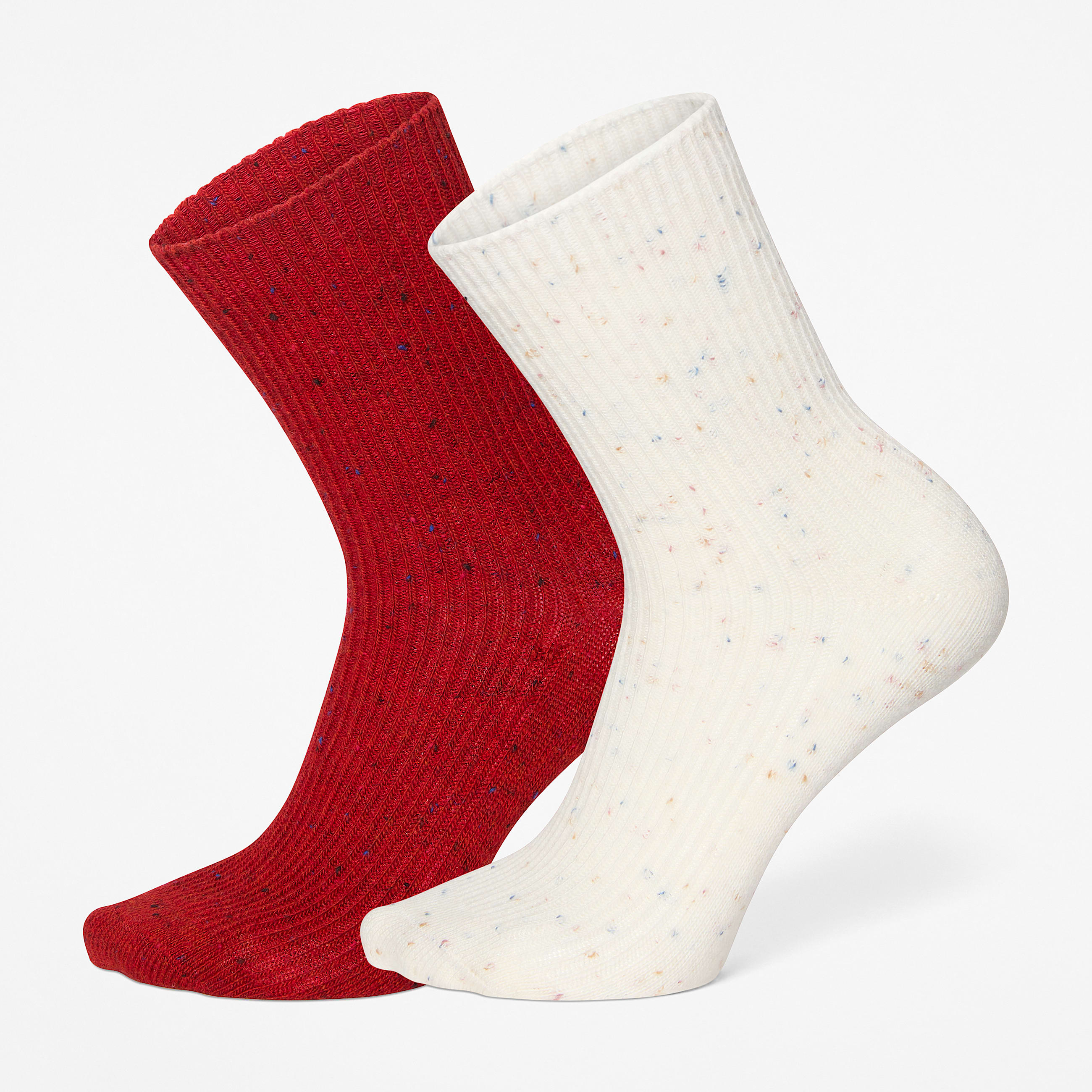 Speckled 2Pack Crew Sock TBL White HERO
