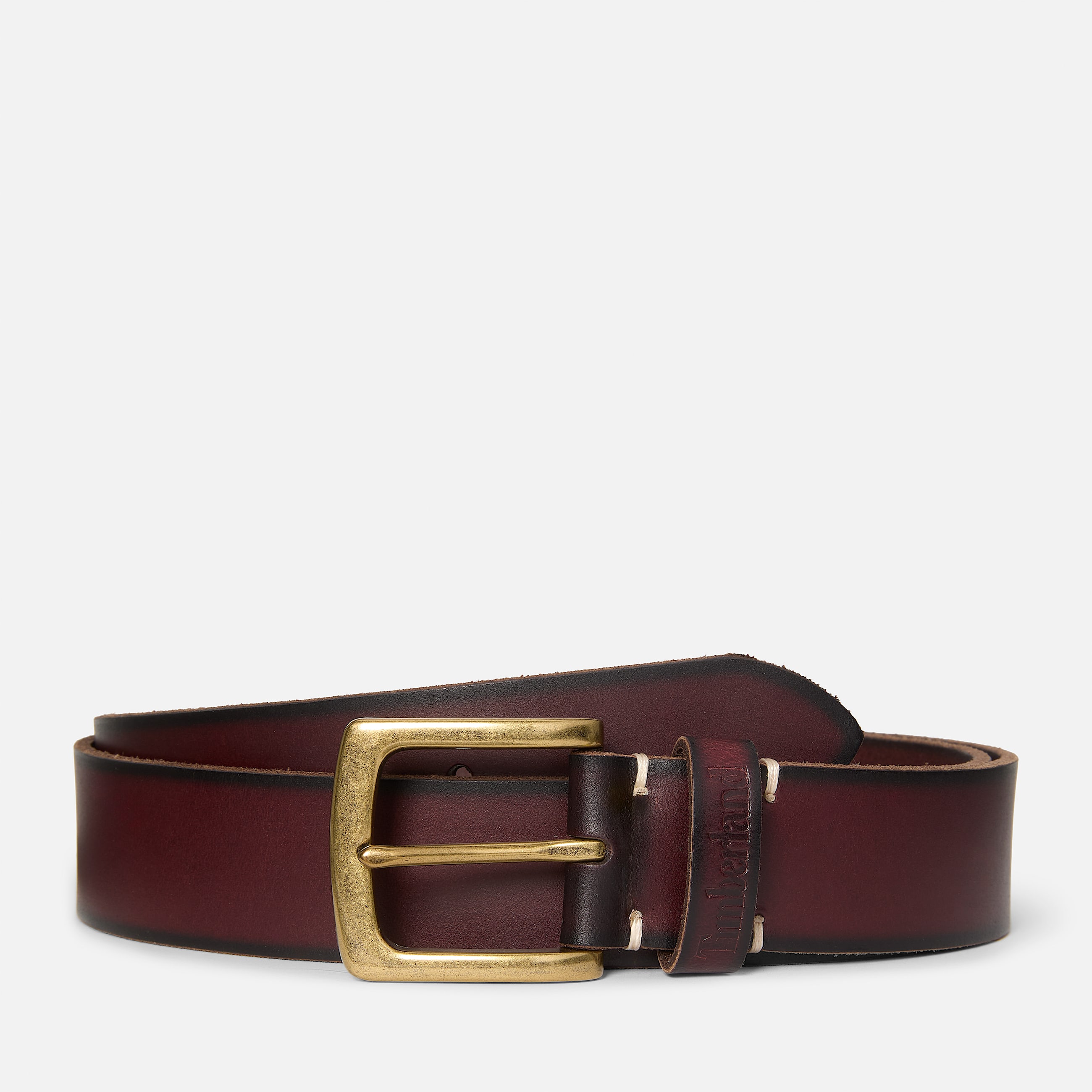 Mens Rugged Leather Belt TBL Rootbeer HERO