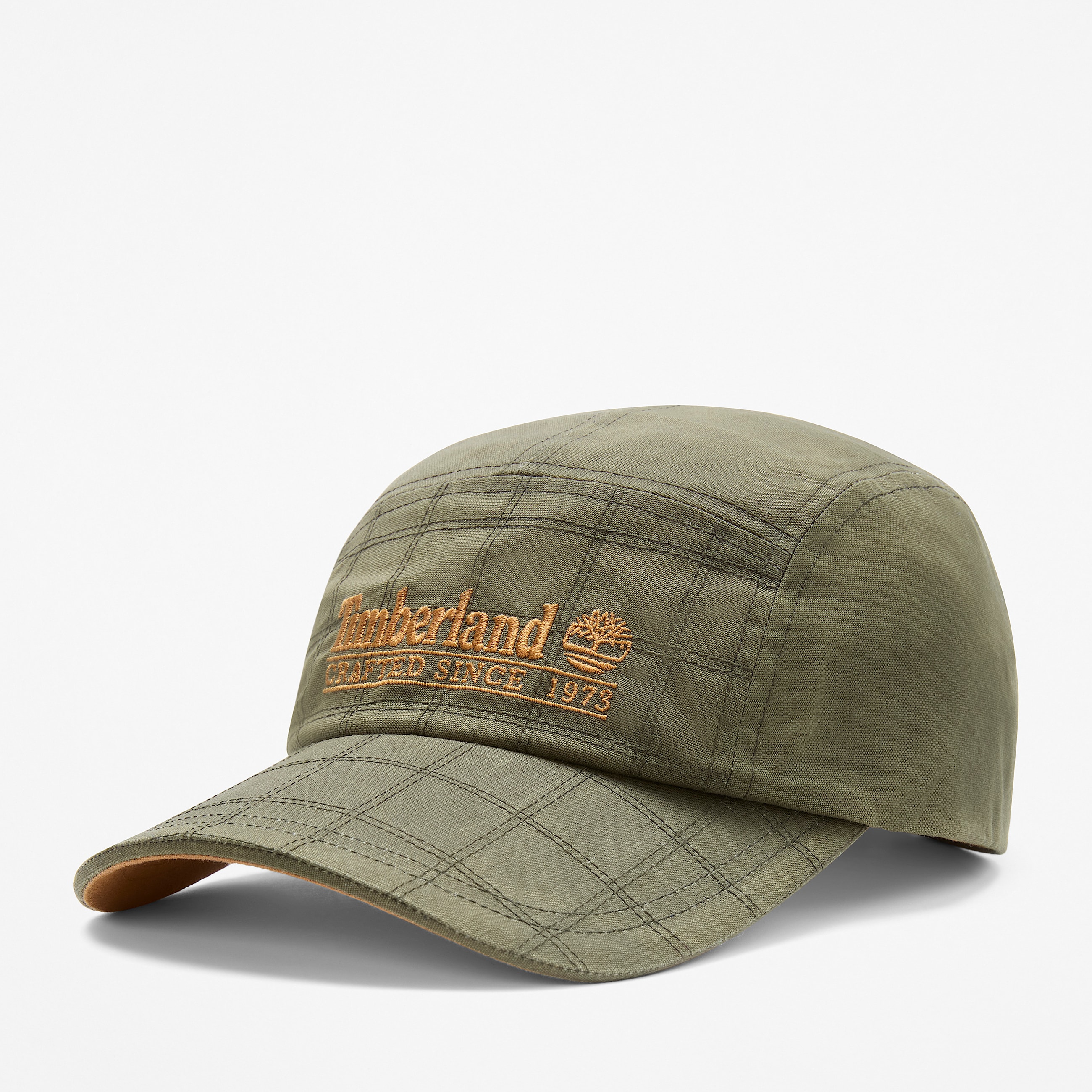 Mens Waxed Canvas Camp Hat TBL Leaf Green HERO