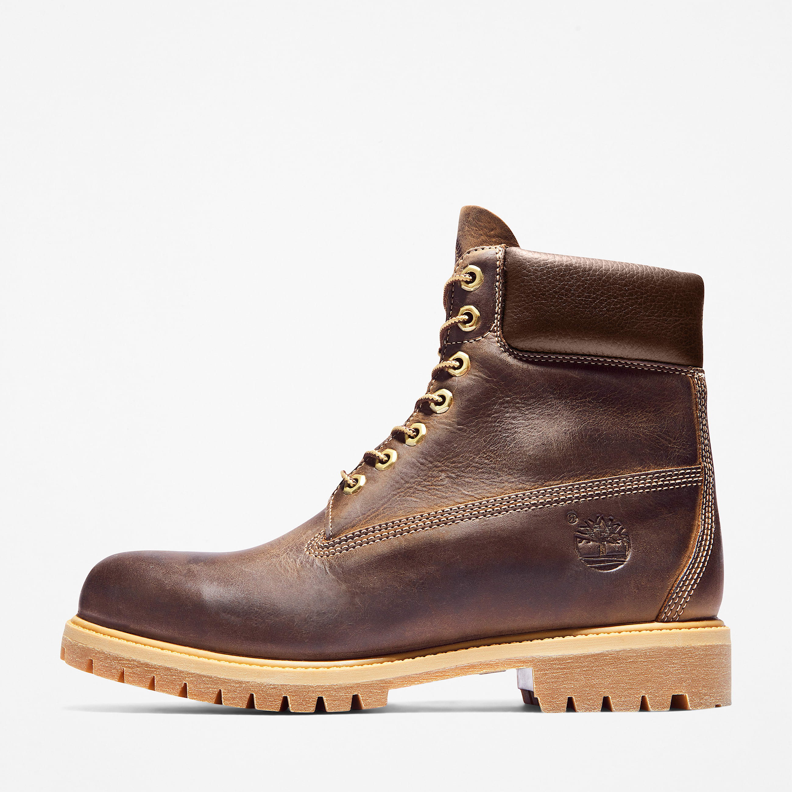 Mens Timberland Premium 6Inch Waterproof Heritage Boot TBL Medium Brown FullGrain ALT7